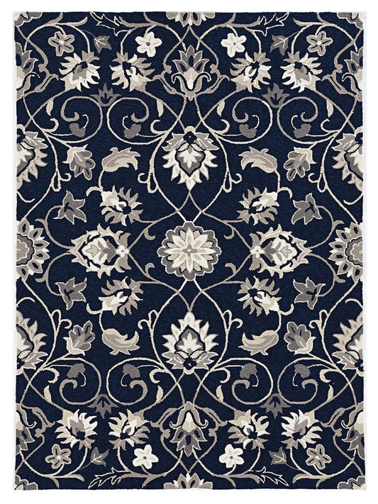 KAS Harbor 4206 Navy Transitional Knotted Rug - Rugs - KAS - Atlanta Designer Rugs