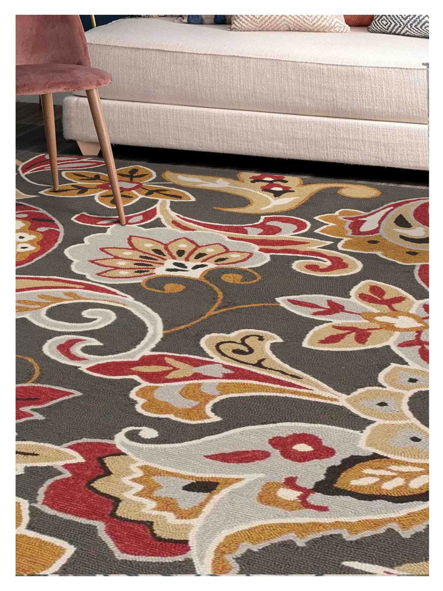 KAS Harbor 4213 Taupe Indoor/Outdoor Knotted Rug - Rugs - KAS - Atlanta Designer Rugs