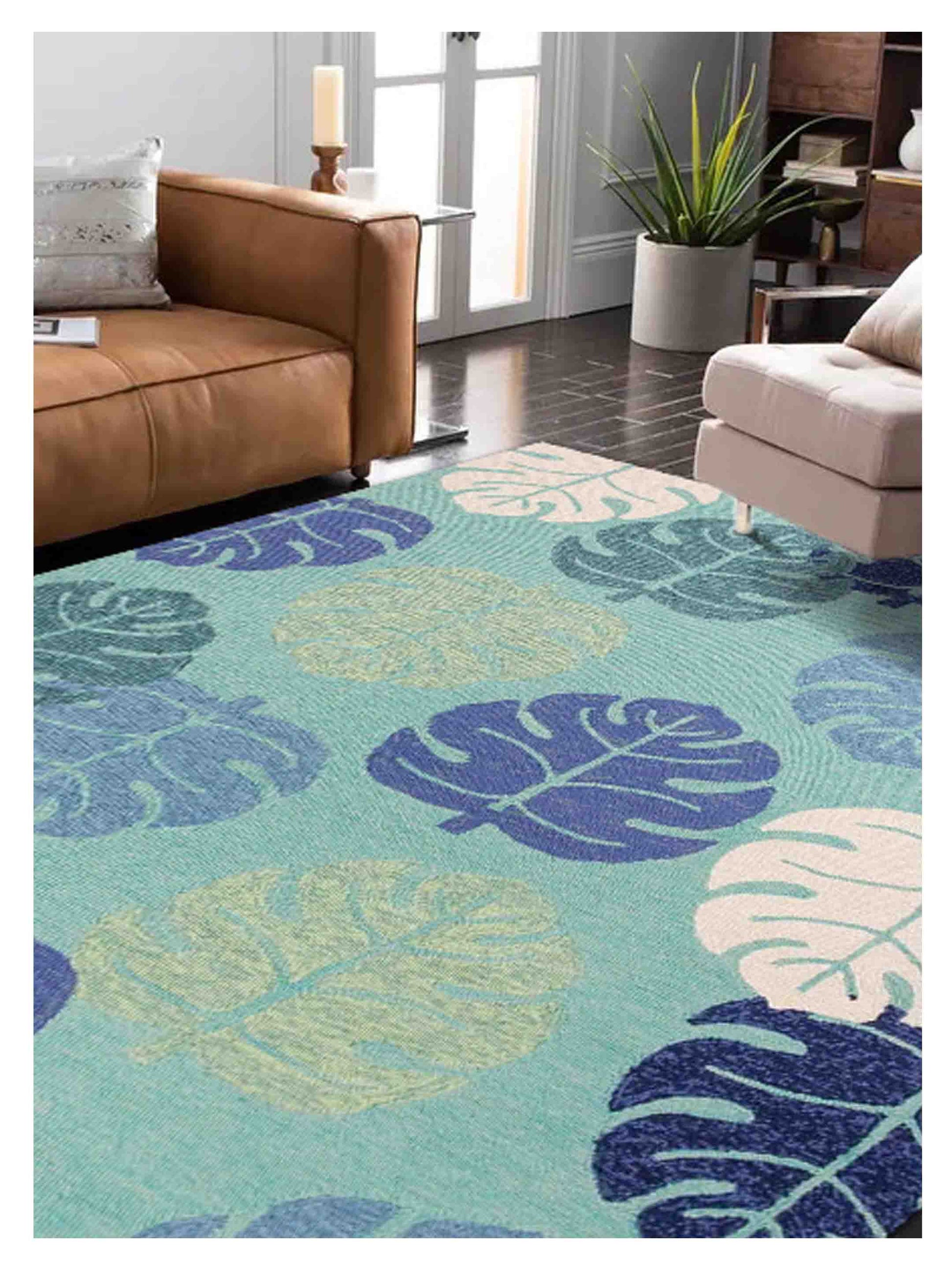 KAS Harbor 4228 Turquoise Indoor/Outdoor Knotted Rug - Rugs - KAS - Atlanta Designer Rugs