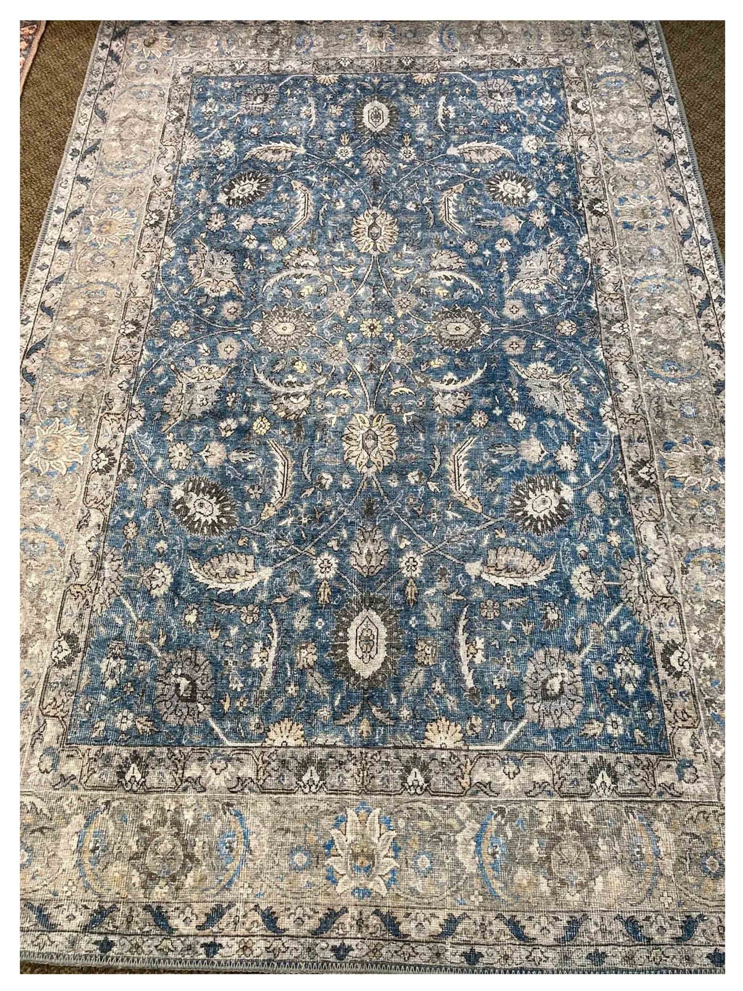 KAS London 4802 Blue Transitional Machinemade Rug