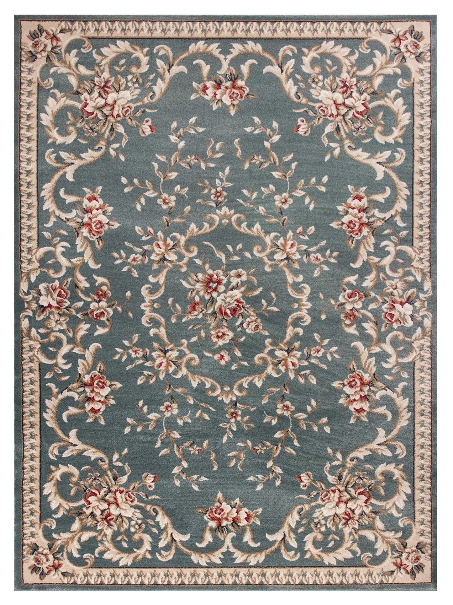 KAS AVALON 5602 Slate Blue Traditional Machinemade Rug - Rugs - KAS - Atlanta Designer Rugs