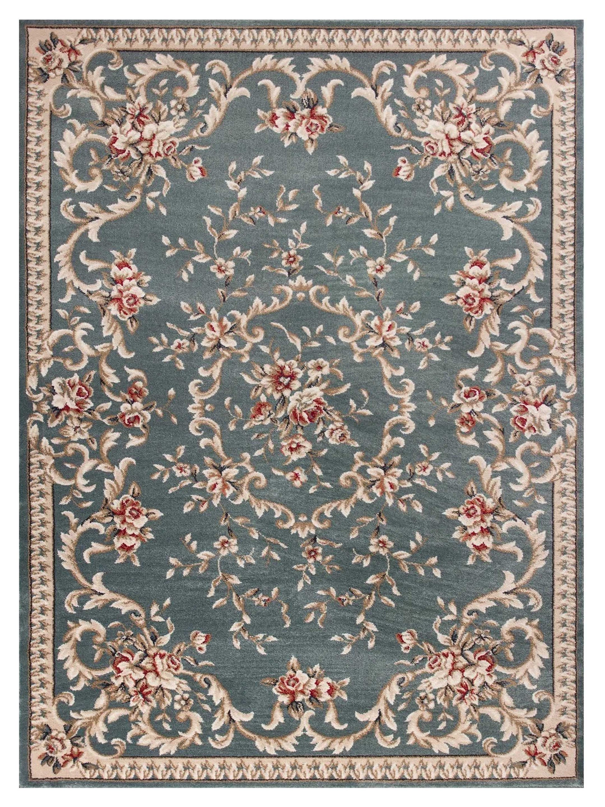 KAS AVALON 5602 Slate Blue Traditional Machinemade Rug - Rugs - KAS - Atlanta Designer Rugs