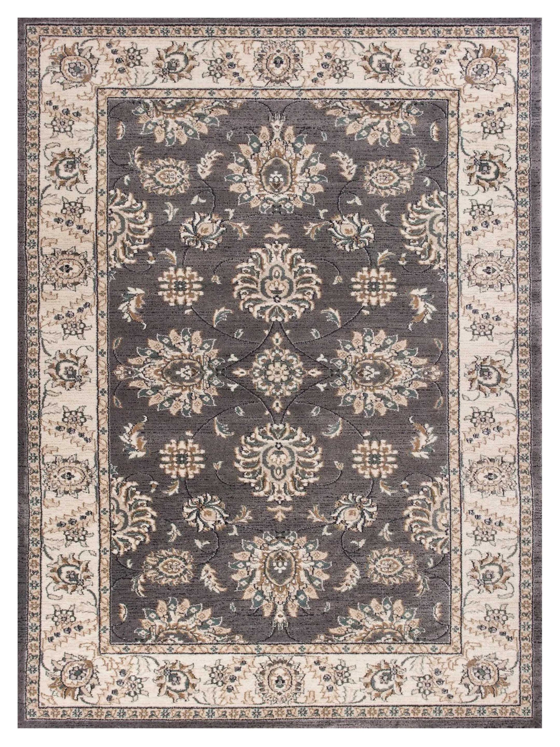 KAS AVALON 5608 Grey Ivory Traditional Machinemade Rug - Rugs - KAS - Atlanta Designer Rugs