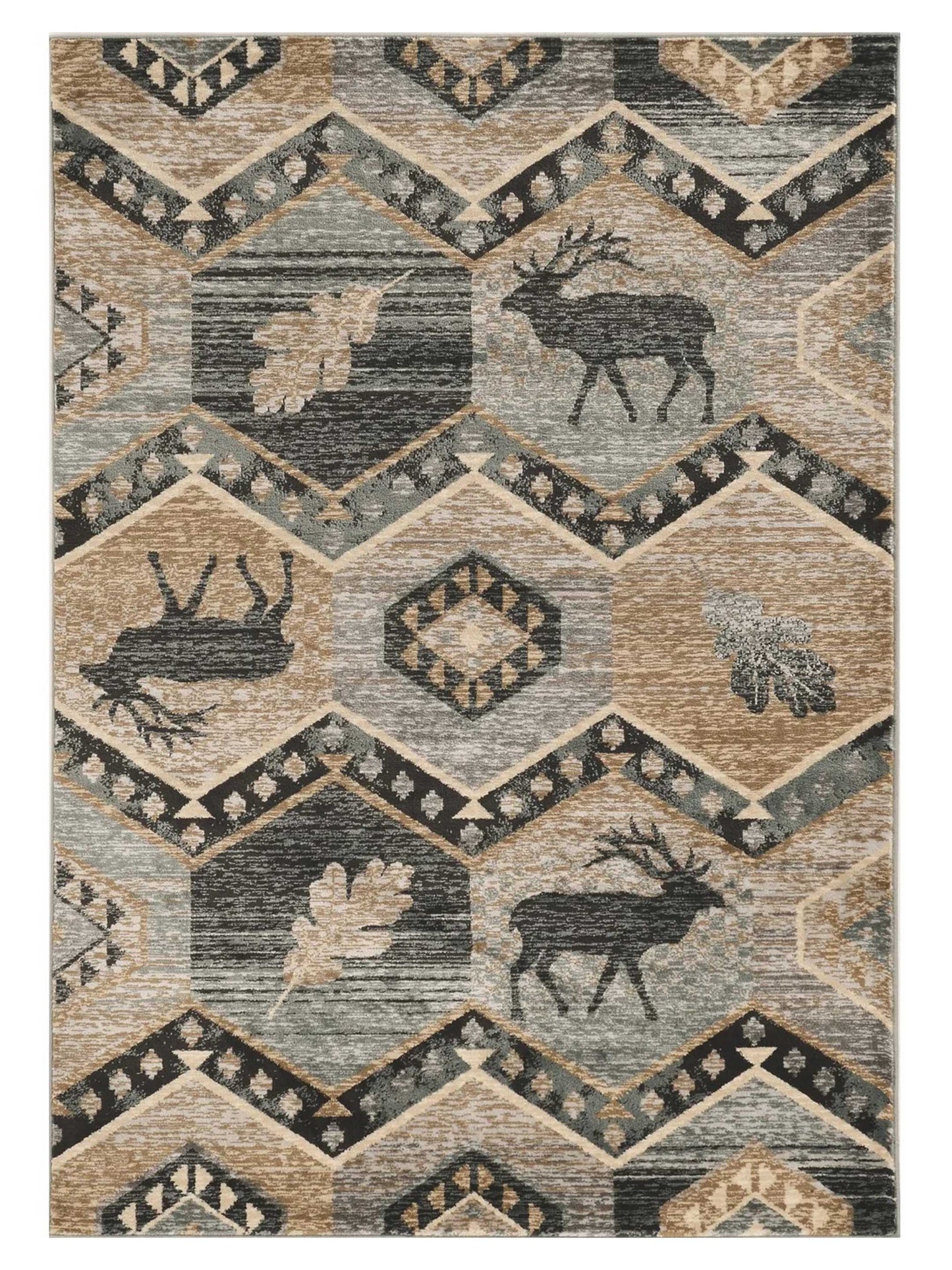 KAS Chester 5637 Seafoam Rustic & Lodge Machinemade Rug - Rugs - KAS - Atlanta Designer Rugs