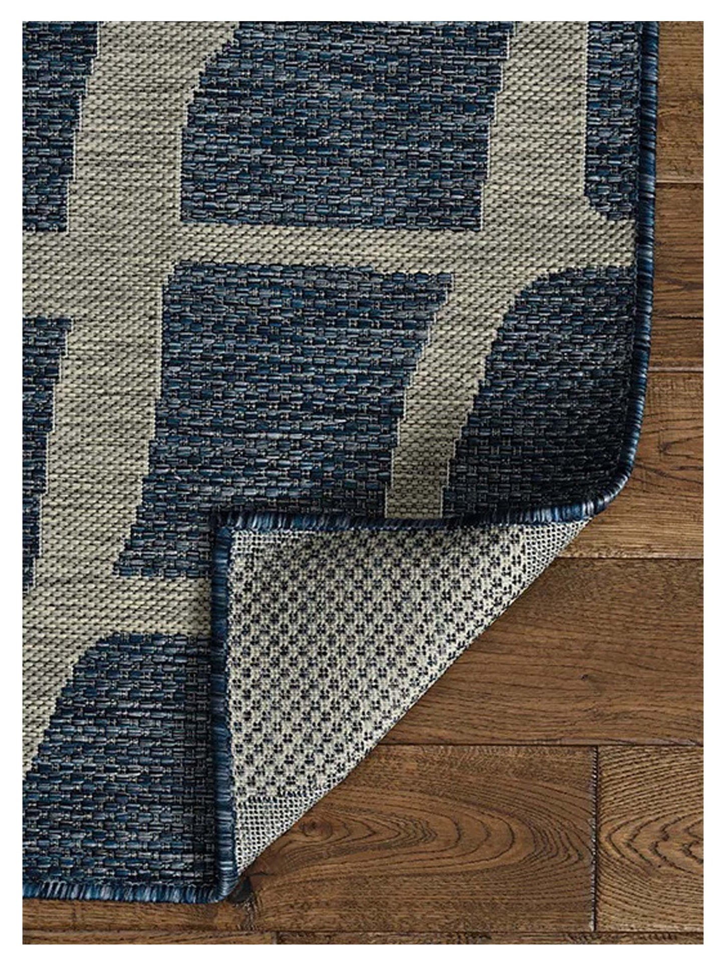 KAS Provo 5763 Blue Grey Indoor/Outdoor Machinemade Rug - Rugs - KAS - Atlanta Designer Rugs