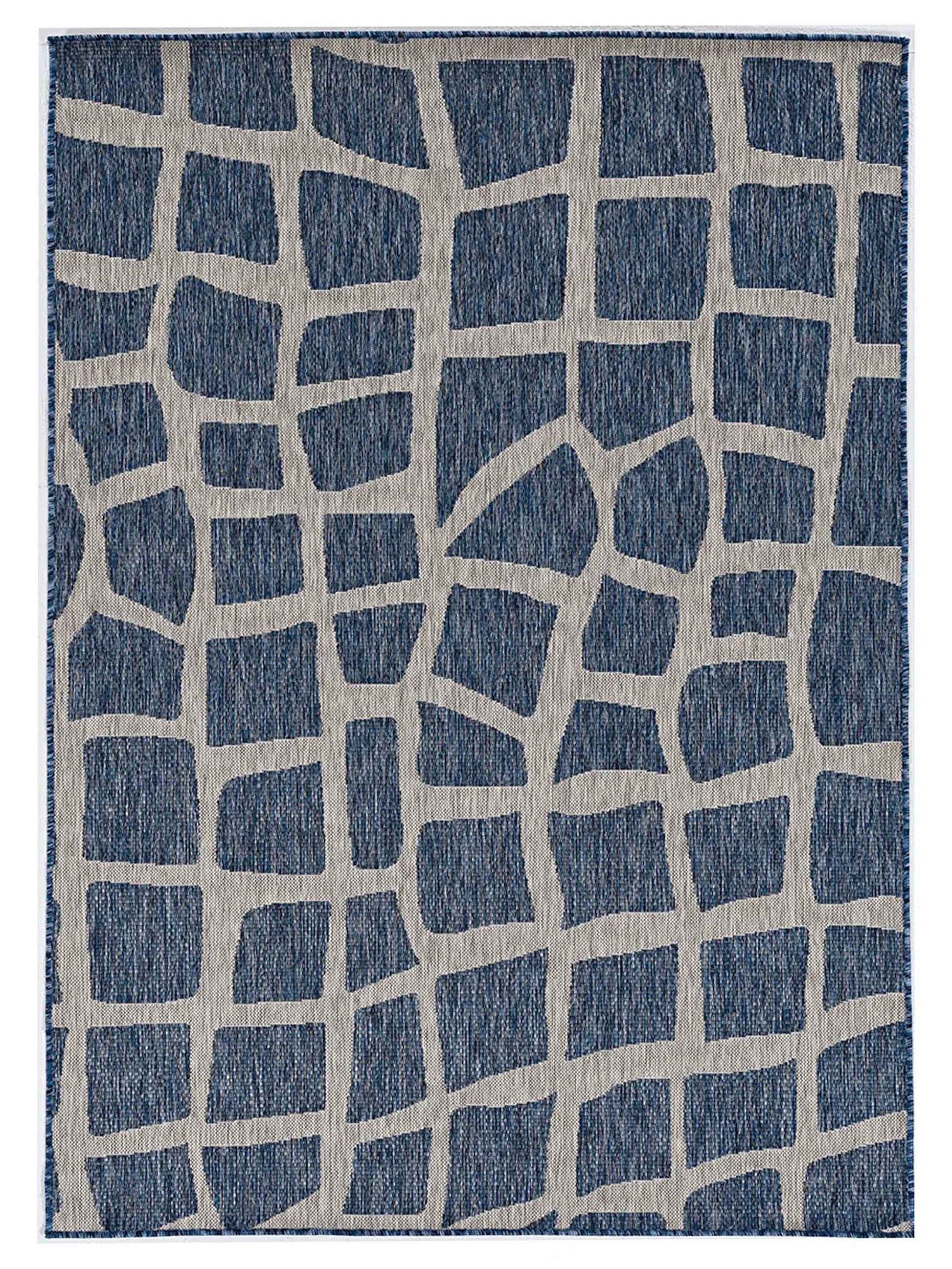 KAS Provo 5763 Blue Grey Indoor/Outdoor Machinemade Rug - Rugs - KAS - Atlanta Designer Rugs