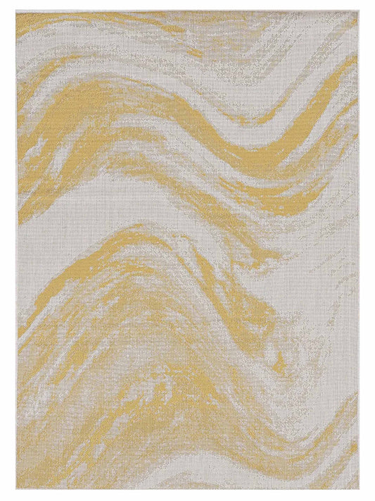 KAS Provo 5764 Ivory Gold Indoor/Outdoor Machinemade Rug - Rugs - KAS - Atlanta Designer Rugs