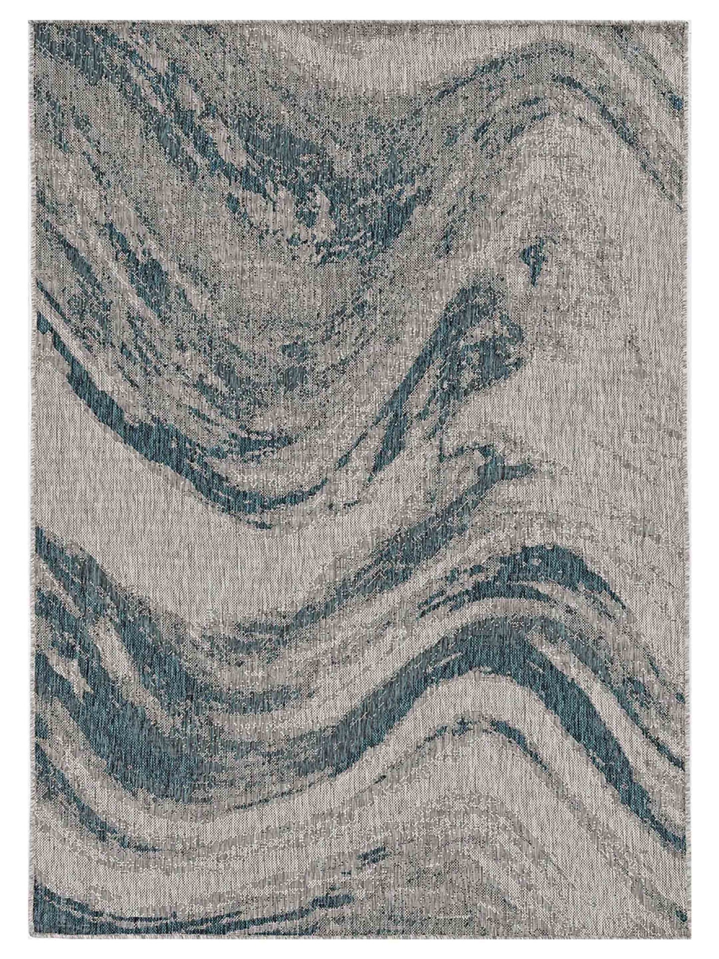 KAS Provo 5765 Grey Teal Indoor/Outdoor Machinemade Rug - Rugs - KAS - Atlanta Designer Rugs