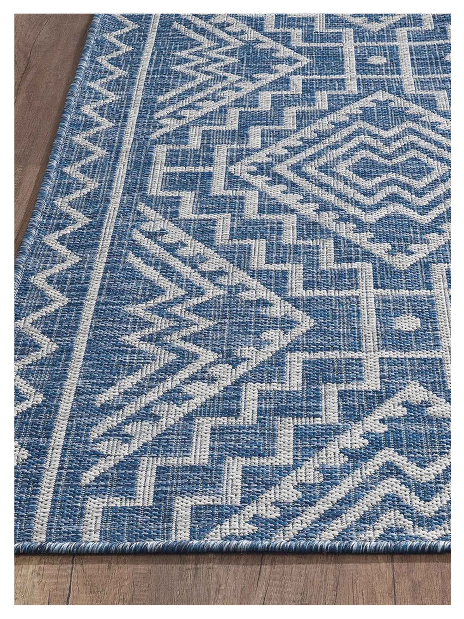 KAS Provo 5778 Blue Indoor/Outdoor Machinemade Rug - Rugs - KAS - Atlanta Designer Rugs