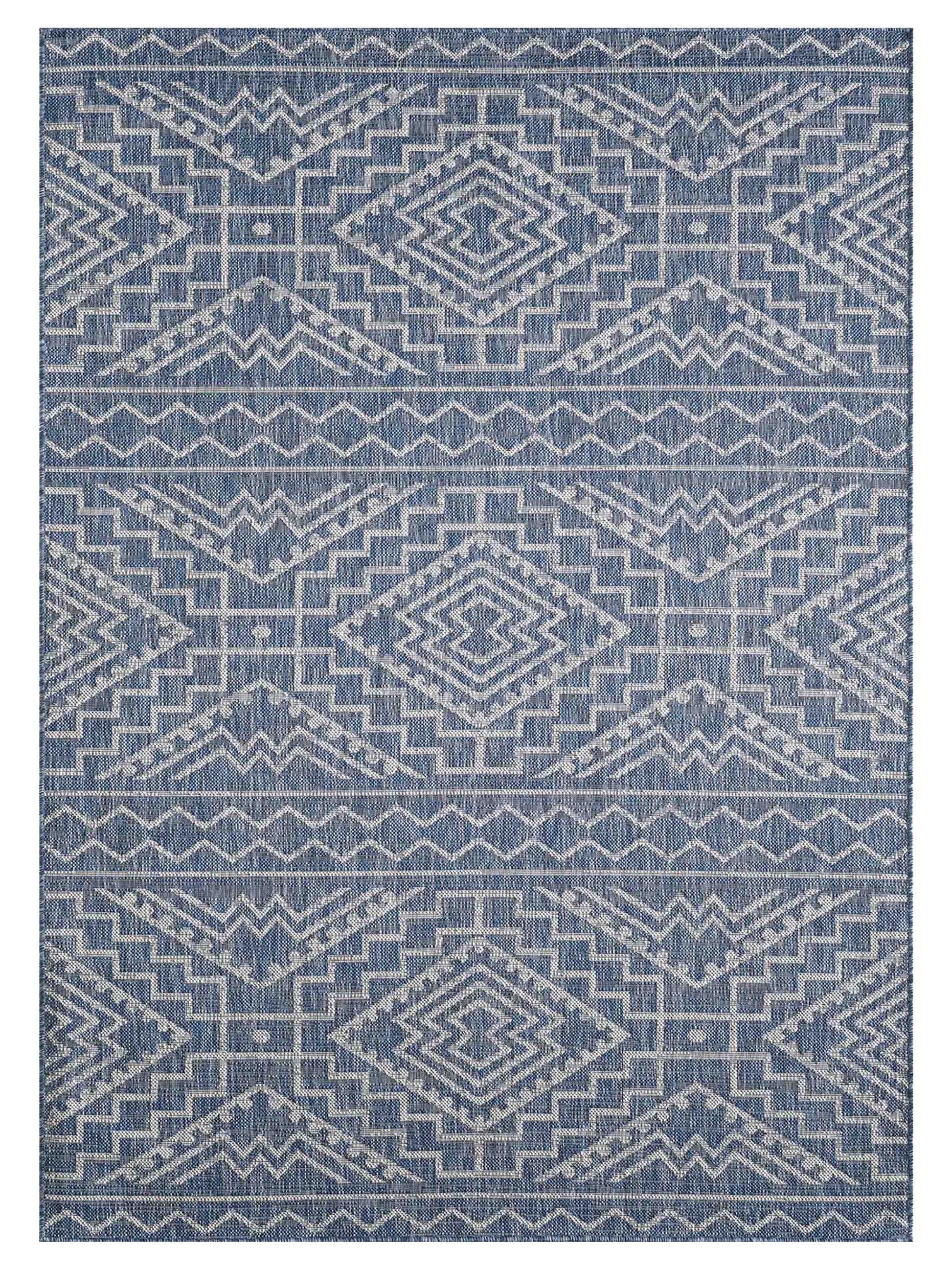 KAS Provo 5778 Blue Indoor/Outdoor Machinemade Rug - Rugs - KAS - Atlanta Designer Rugs