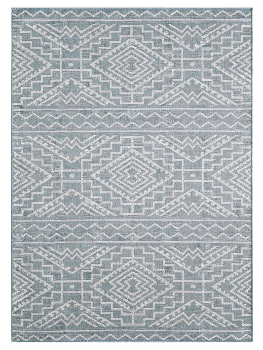 KAS Provo 5779 Aqua Indoor/Outdoor Machinemade Rug - Rugs - KAS - Atlanta Designer Rugs