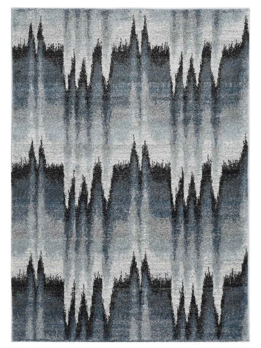 KAS Landscapes 5908 Blue Ivory Transitional Machinemade Rug - Rugs - KAS - Atlanta Designer Rugs