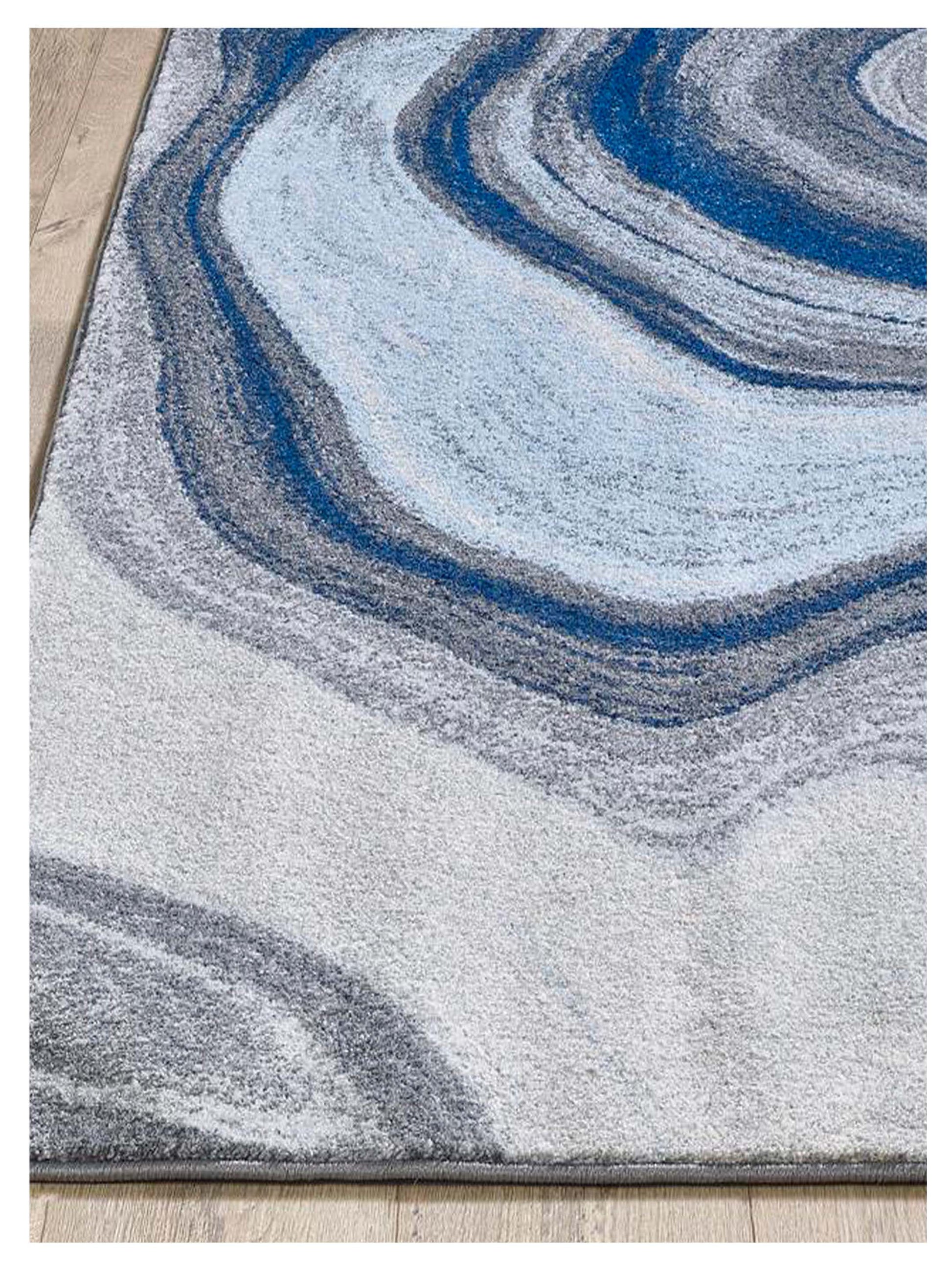 KAS Illusions 6227 Blue Grey Transitional Machinemade Rug - Rugs - KAS - Atlanta Designer Rugs