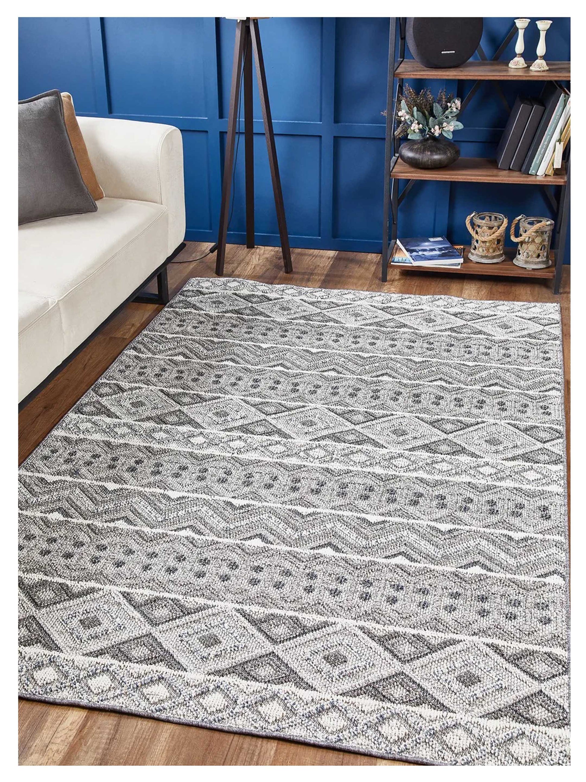 KAS Terrace 6760 Grey Indoor/Outdoor Tufted Rug - Rugs - KAS - Atlanta Designer Rugs