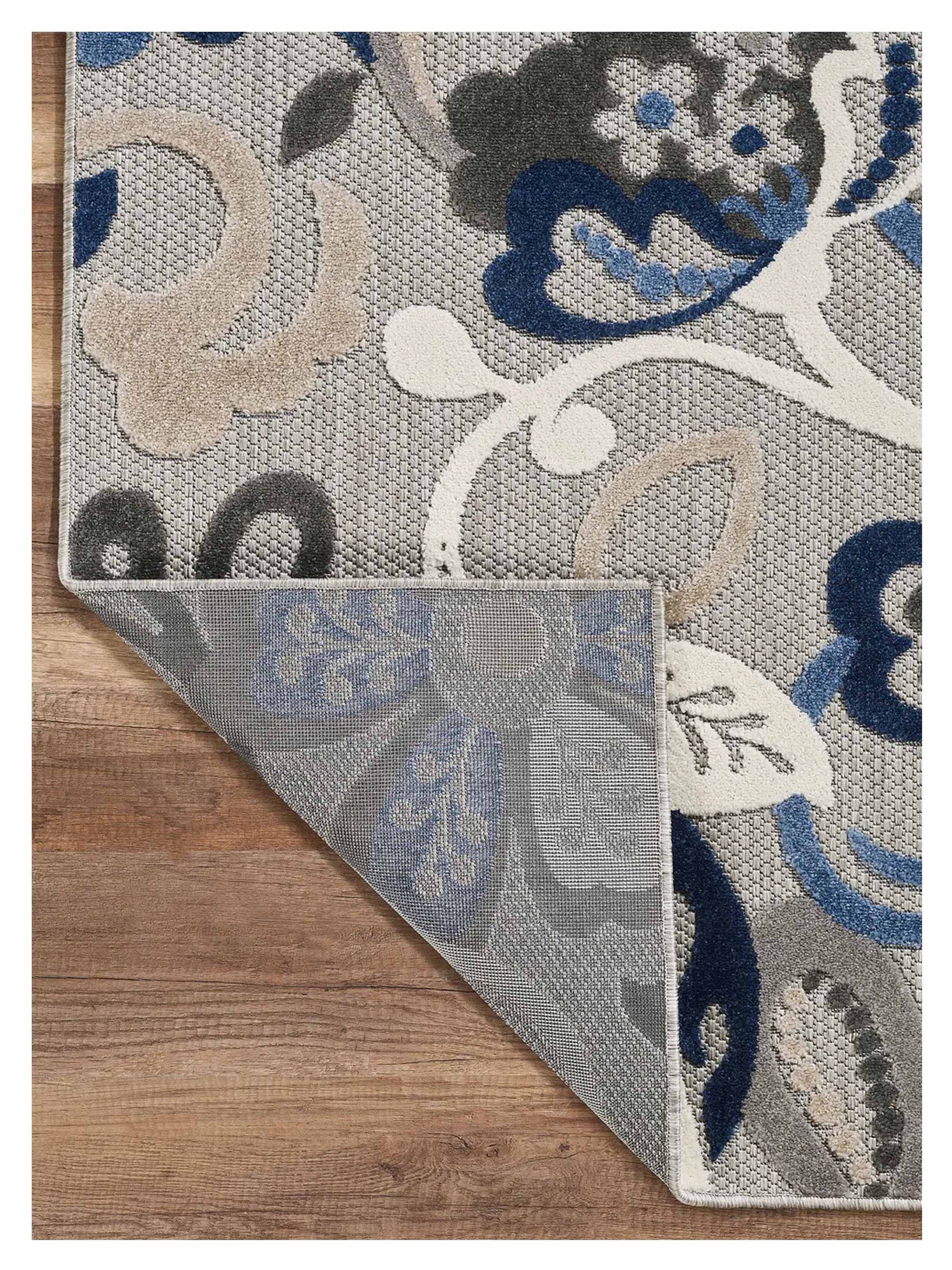 KAS Calla 6922 Grey Blue Indoor/Outdoor Machinemade Rug - Rugs - KAS - Atlanta Designer Rugs