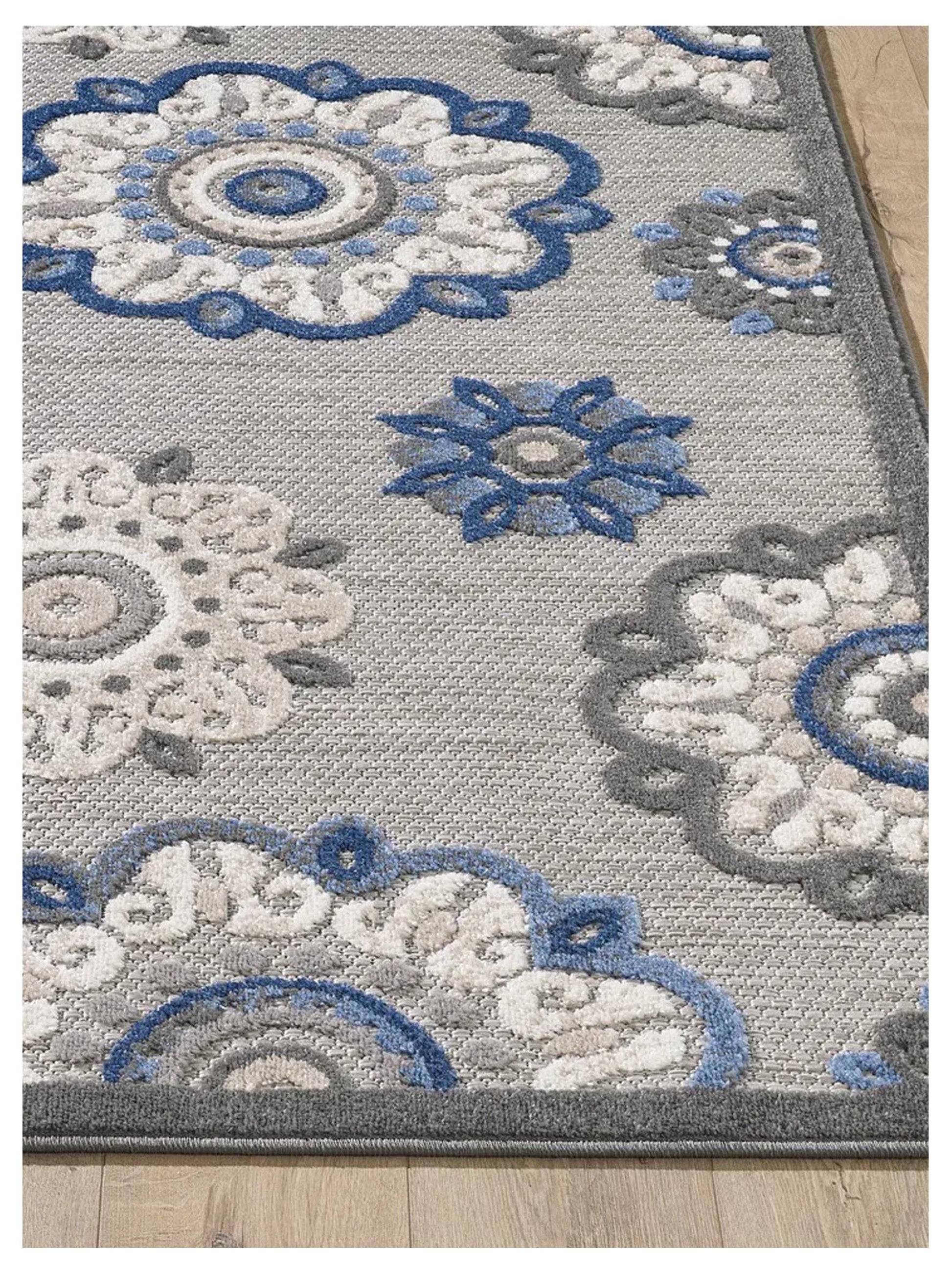 KAS Calla 6932 Grey Indoor/Outdoor Machinemade Rug - Rugs - KAS - Atlanta Designer Rugs