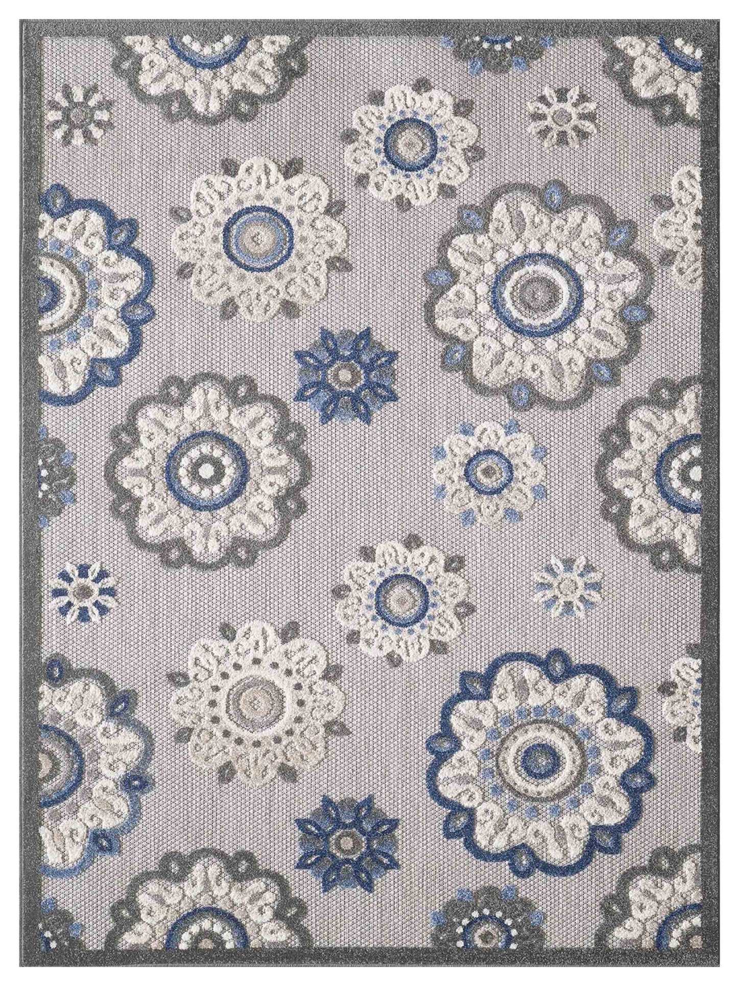 KAS Calla 6932 Grey Indoor/Outdoor Machinemade Rug - Rugs - KAS - Atlanta Designer Rugs