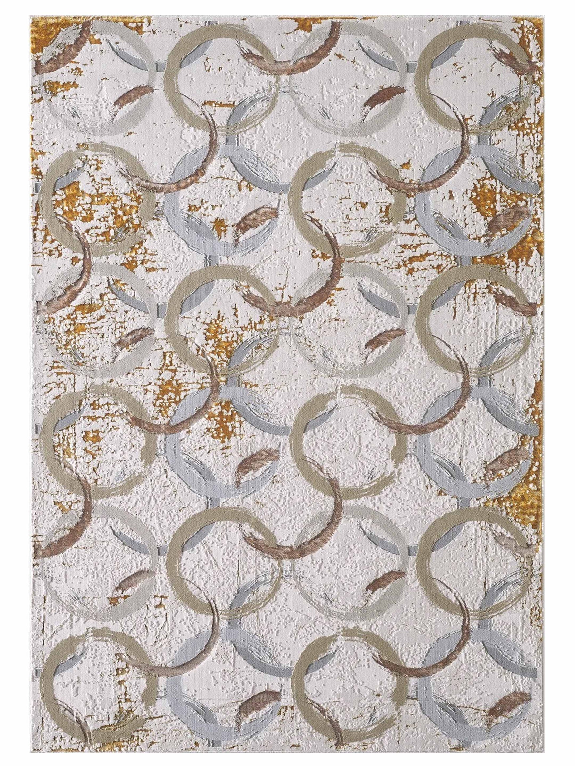 KAS LUNA 7137 Gold Transitional Machinemade Rug - Rugs - KAS - Atlanta Designer Rugs