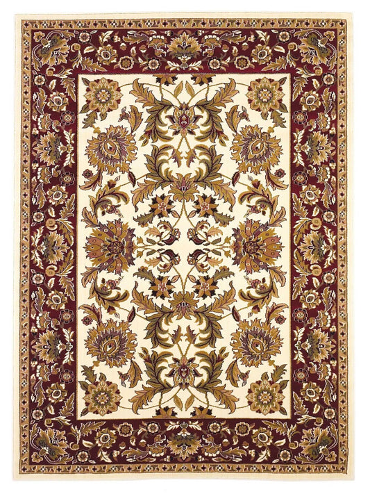 KAS Cambridge 7303 Ivory Red Traditional Machinemade Rug - Rugs - KAS - Atlanta Designer Rugs