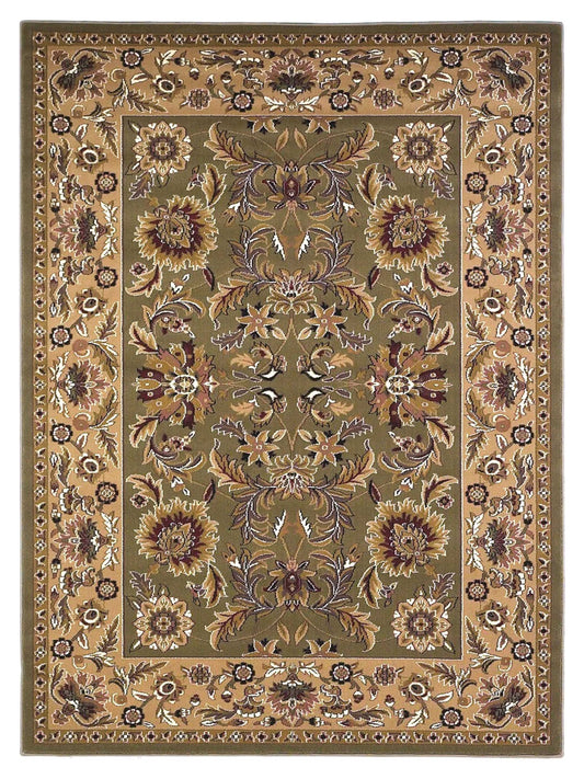 KAS Cambridge 7304 Green Taupe Traditional Machinemade Rug - Rugs - KAS - Atlanta Designer Rugs