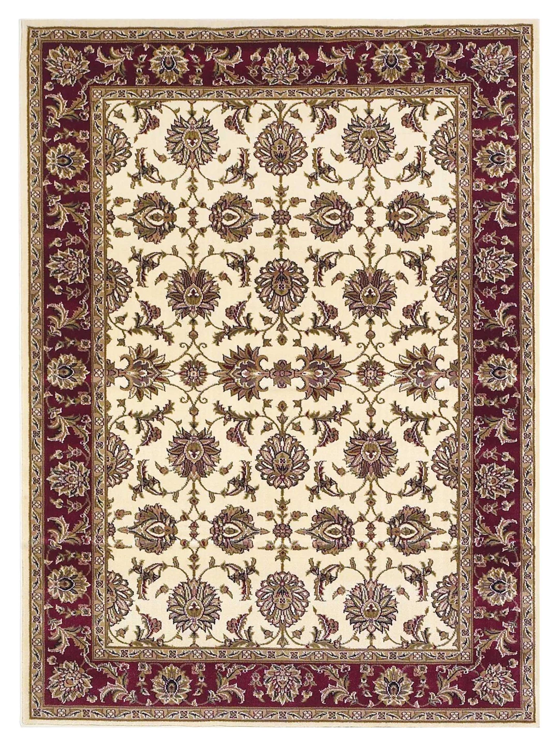 KAS Cambridge 7312 Ivory Red Traditional Machinemade Rug - Rugs - KAS - Atlanta Designer Rugs