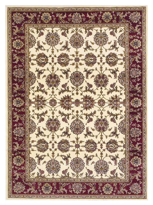 KAS Cambridge 7312 Ivory Red Traditional Machinemade Rug - Rugs - KAS - Atlanta Designer Rugs