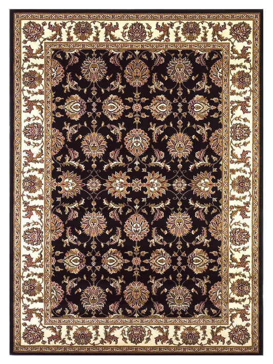 KAS Cambridge 7313 Black Ivory Traditional Machinemade Rug - Rugs - KAS - Atlanta Designer Rugs