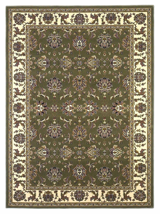 KAS Cambridge 7314 Green Ivory Traditional Machinemade Rug - Rugs - KAS - Atlanta Designer Rugs