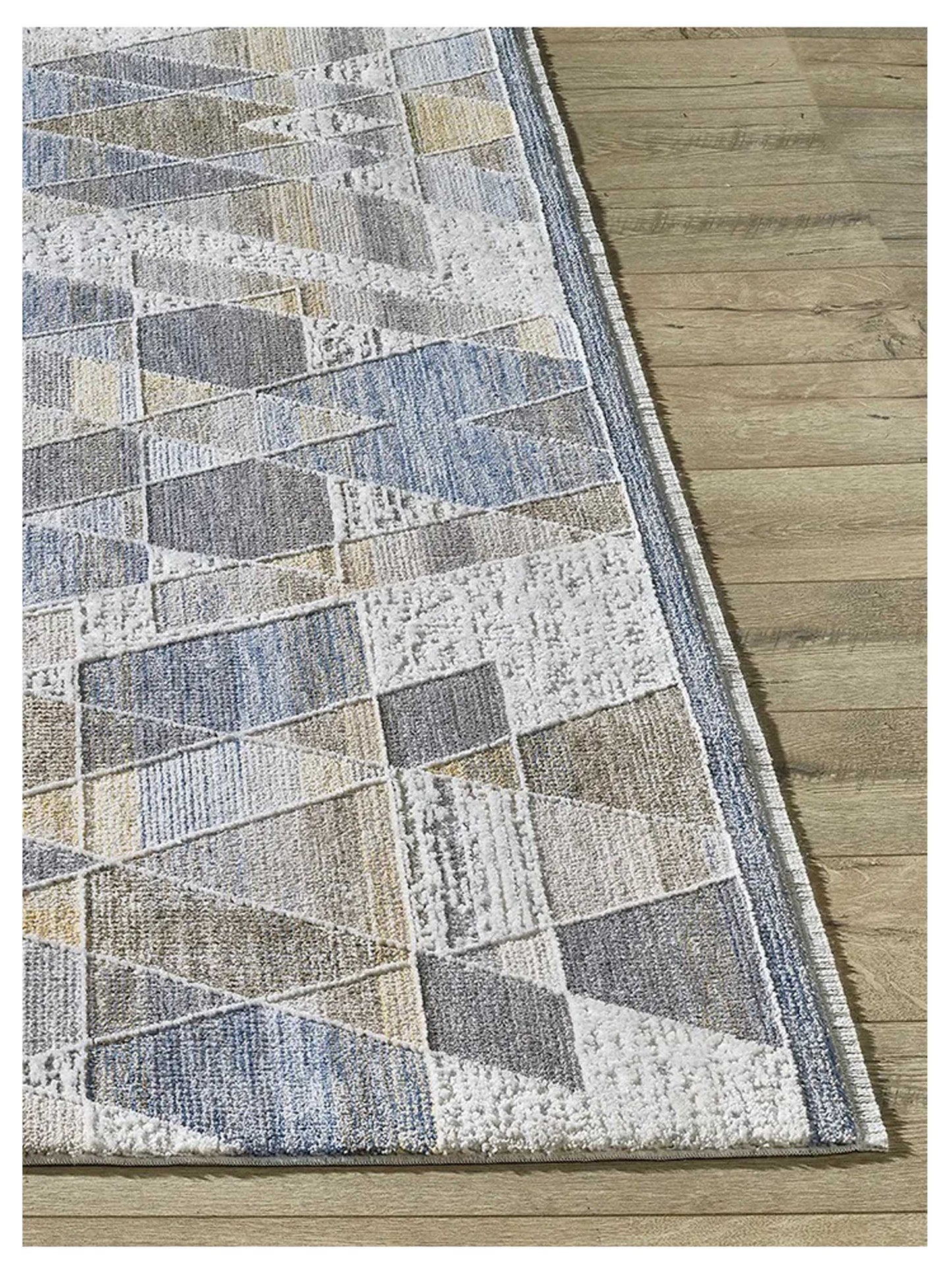 KAS Preston 8103 Gold Blue Transitional Machinemade Rug - Rugs - KAS - Atlanta Designer Rugs