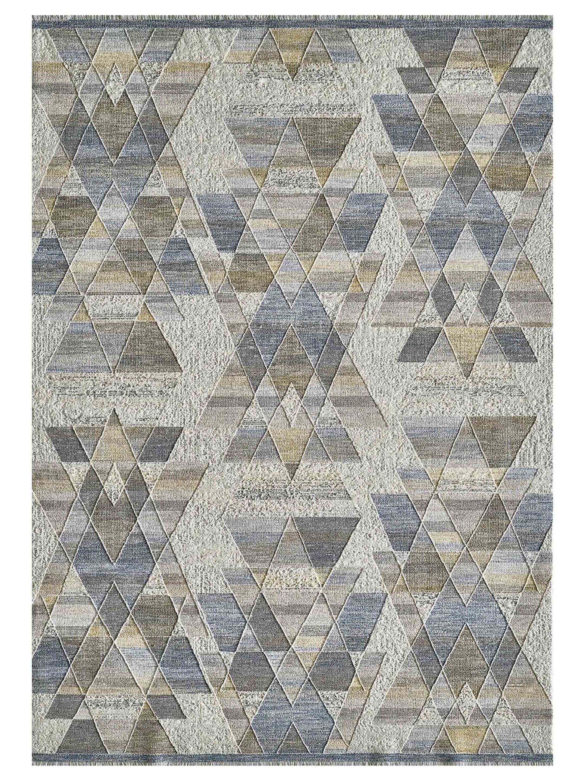 KAS Preston 8103 Gold Blue Transitional Machinemade Rug - Rugs - KAS - Atlanta Designer Rugs