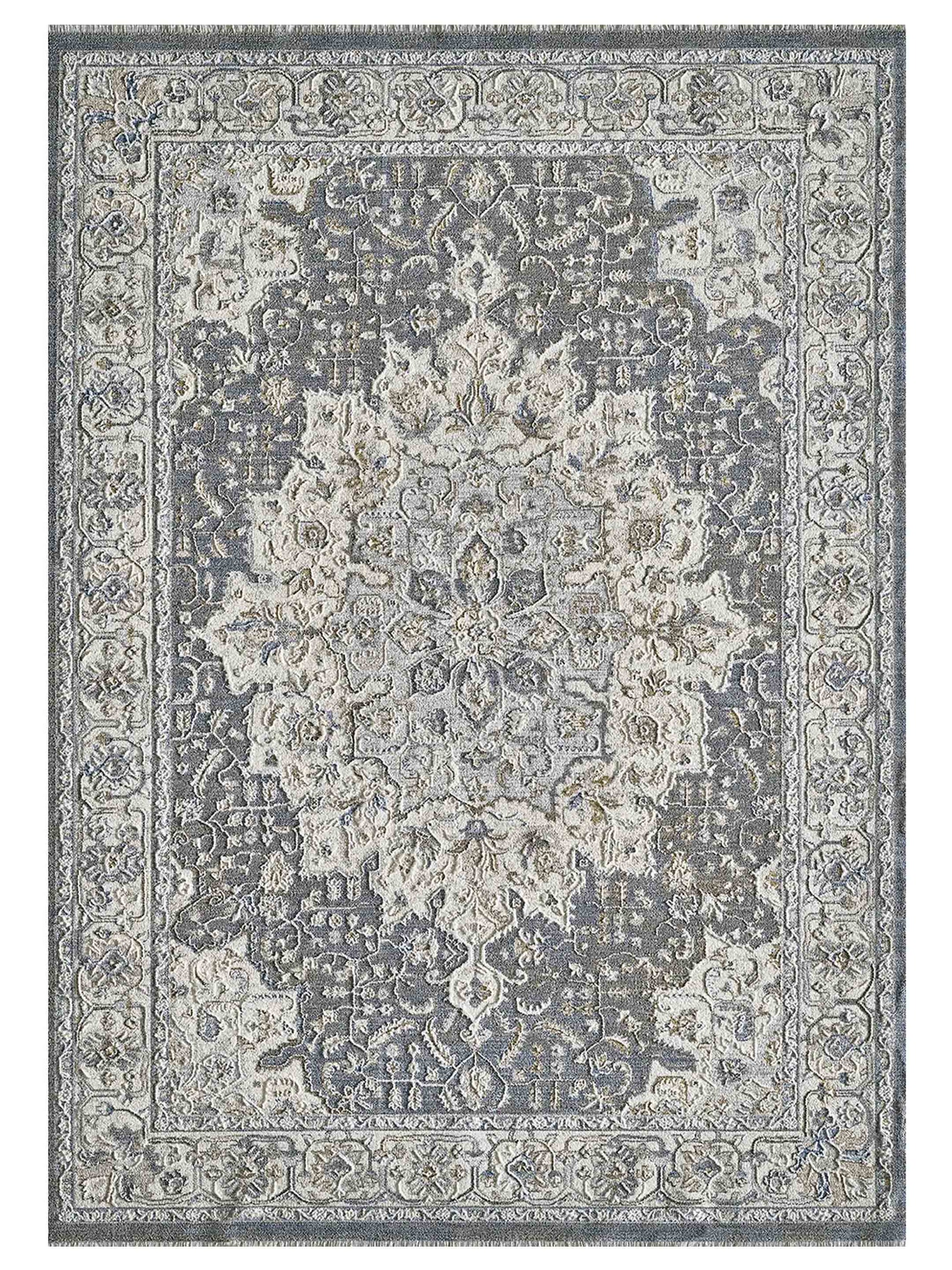 KAS Preston 8105 Blue Ivory Traditional Machinemade Rug - Rugs - KAS - Atlanta Designer Rugs