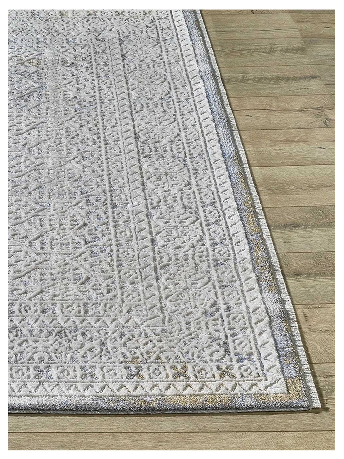 KAS Preston 8106 Ivory Blue Transitional Machinemade Rug - Rugs - KAS - Atlanta Designer Rugs