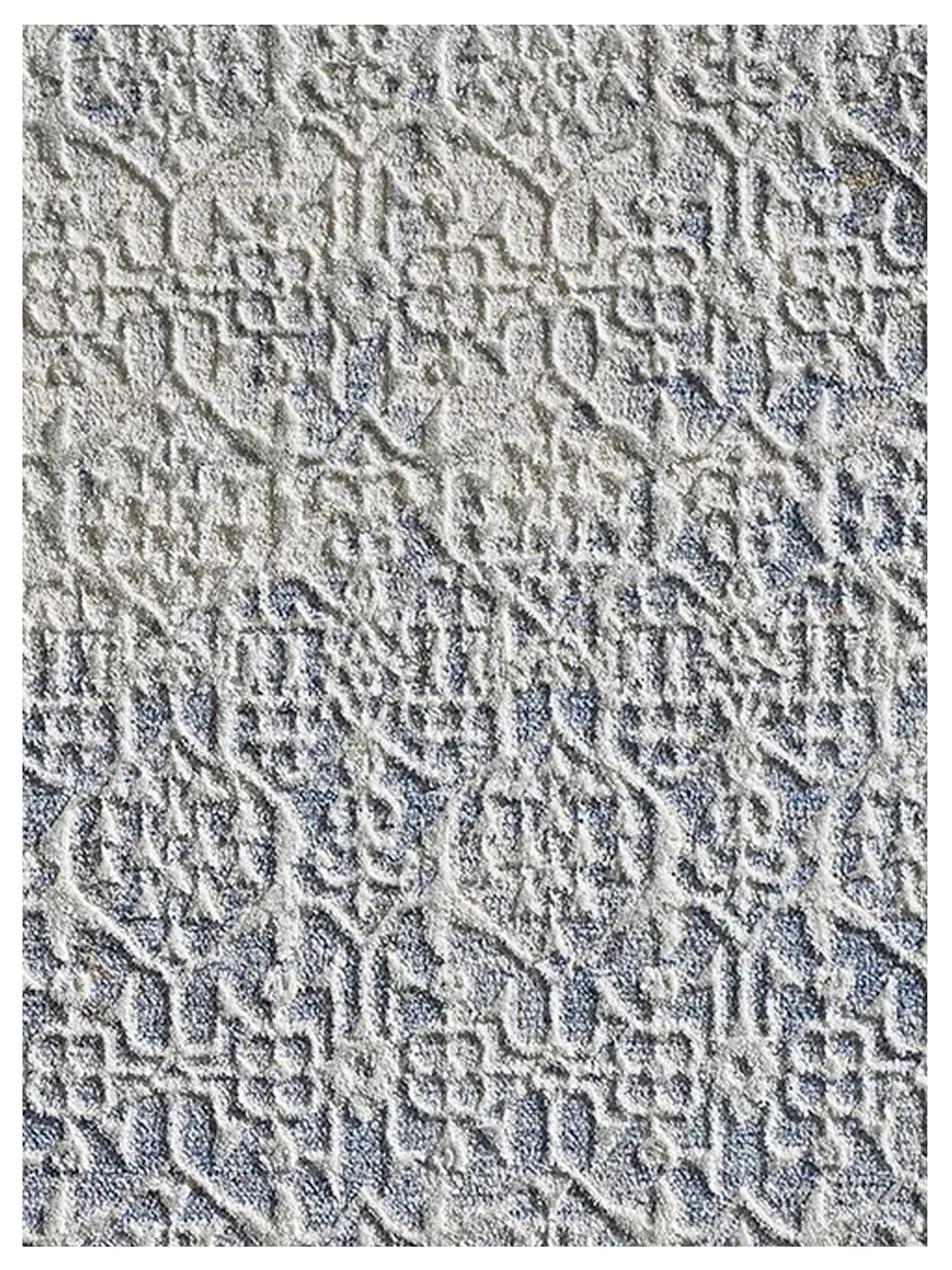 KAS Preston 8106 Ivory Blue Transitional Machinemade Rug - Rugs - KAS - Atlanta Designer Rugs