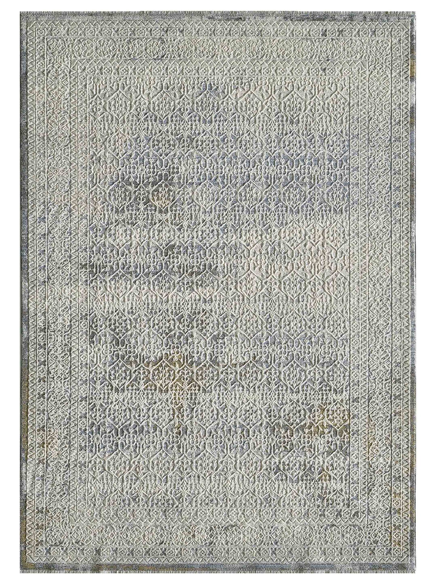 KAS Preston 8106 Ivory Blue Transitional Machinemade Rug - Rugs - KAS - Atlanta Designer Rugs