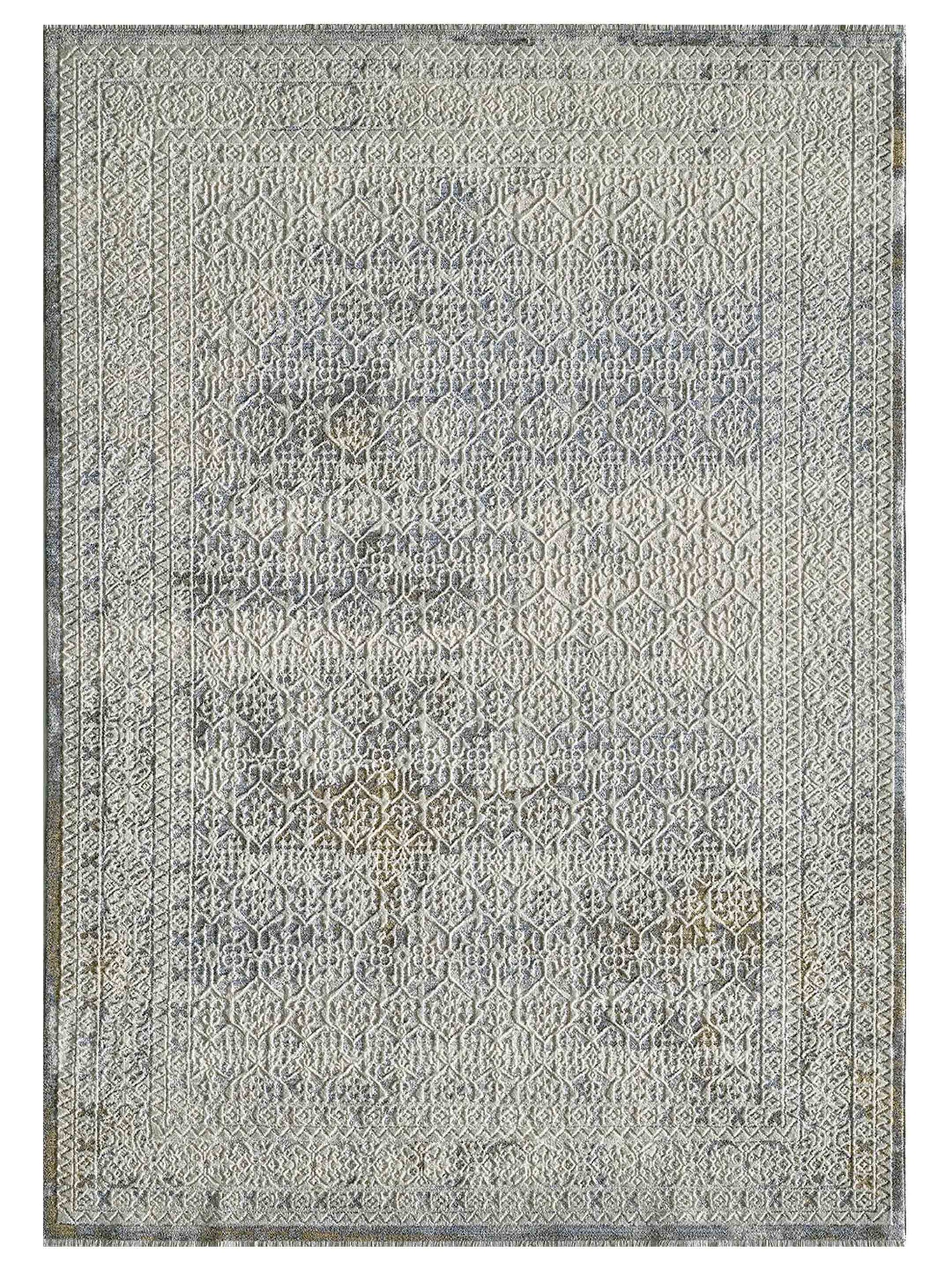 KAS Preston 8106 Ivory Blue Transitional Machinemade Rug - Rugs - KAS - Atlanta Designer Rugs