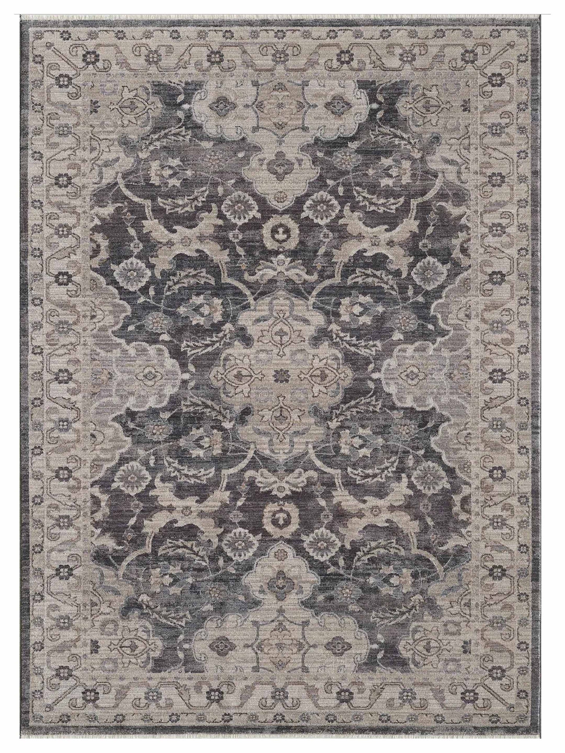 KAS Adele 8800 Grey Ivory Traditional Machinemade Rug - Rugs - KAS - Atlanta Designer Rugs