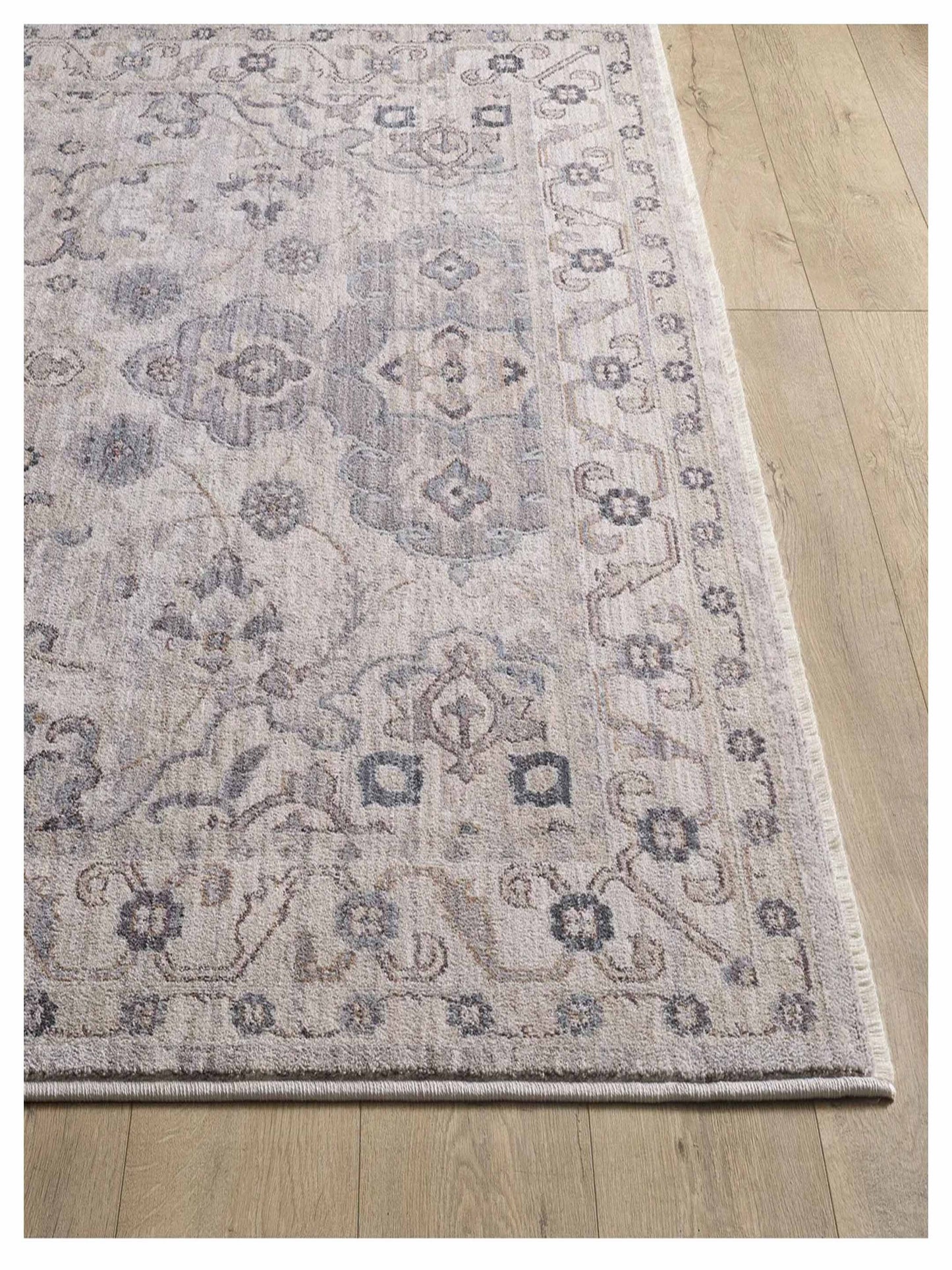 KAS Adele 8801 Ivory Grey Traditional Machinemade Rug - Rugs - KAS - Atlanta Designer Rugs