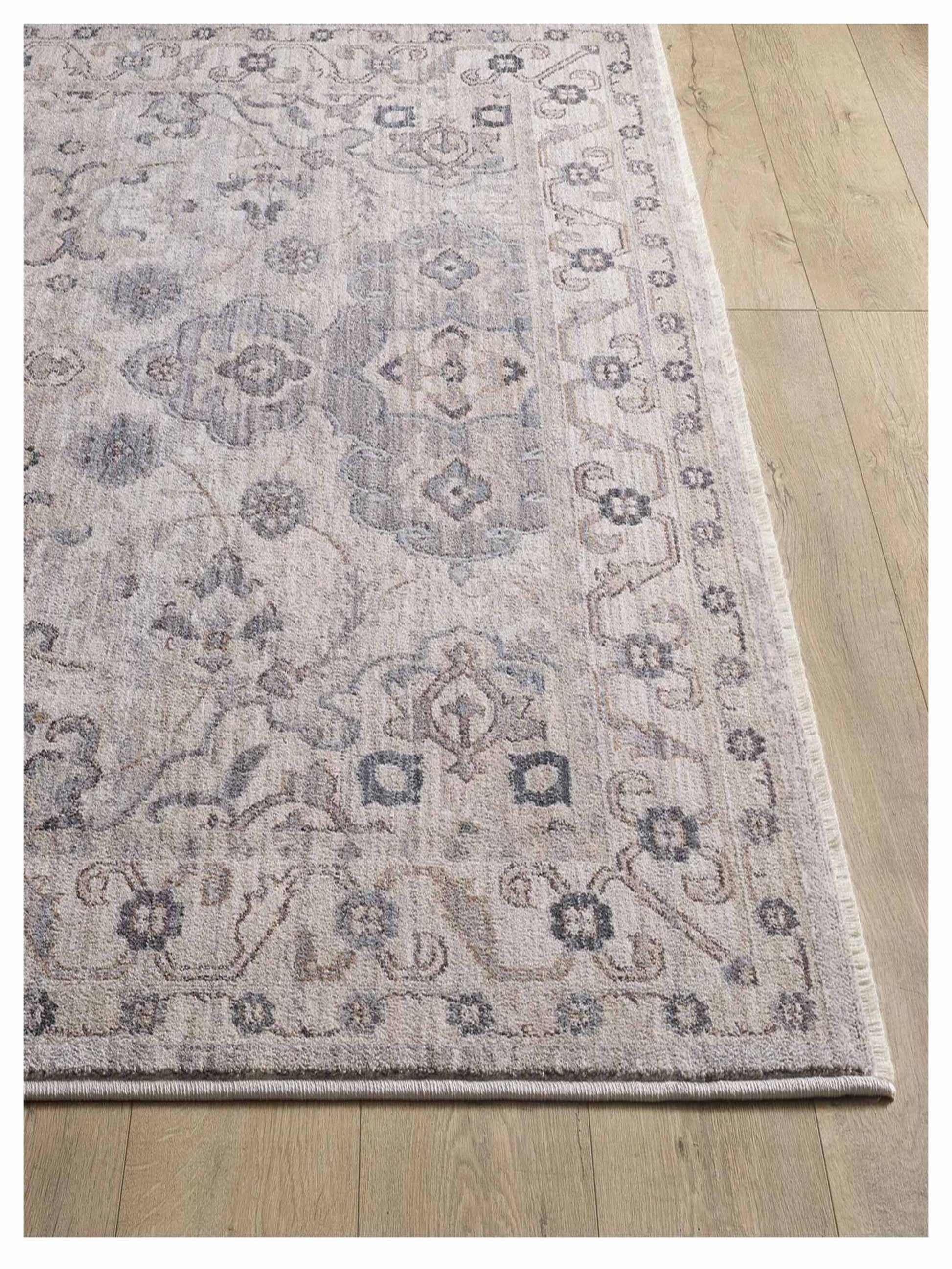 KAS Adele 8801 Ivory Grey Traditional Machinemade Rug - Rugs - KAS - Atlanta Designer Rugs