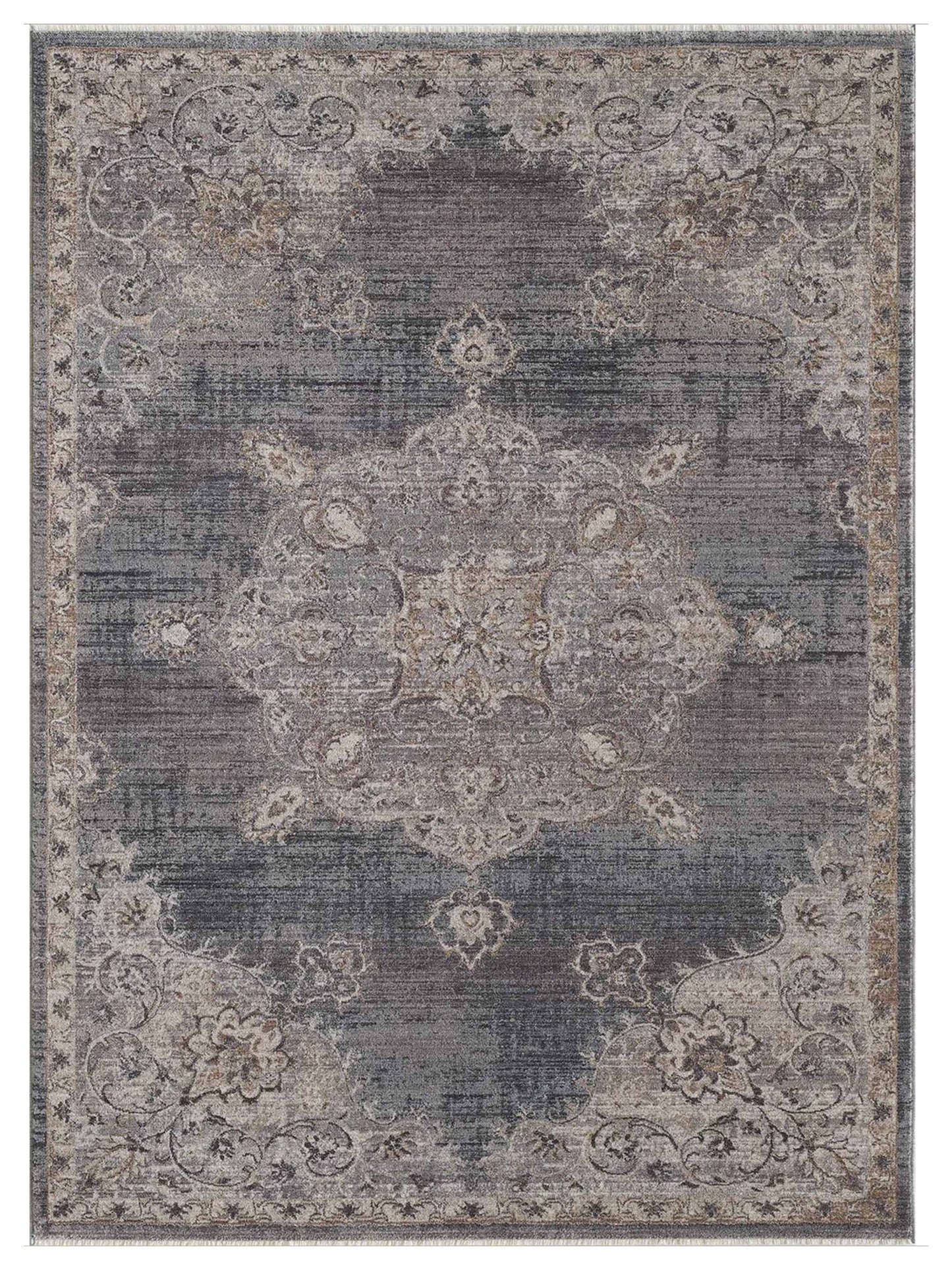 KAS Adele 8805 Grey Blue Traditional Machinemade Rug - Rugs - KAS - Atlanta Designer Rugs