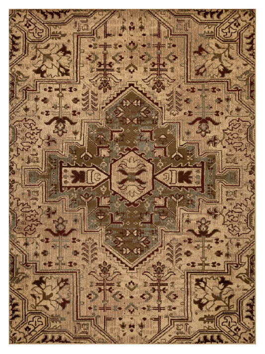 KAS HERITAGE 9374 Ivory Blue Transitional Machinemade Rug - Rugs - KAS - Atlanta Designer Rugs