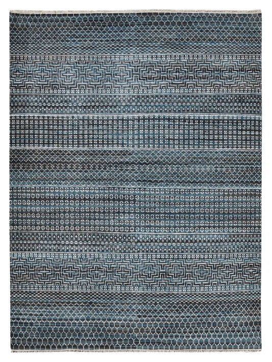 Limited LISMORE LI-125 OCEAN BLUE Transitional Knotted Rug