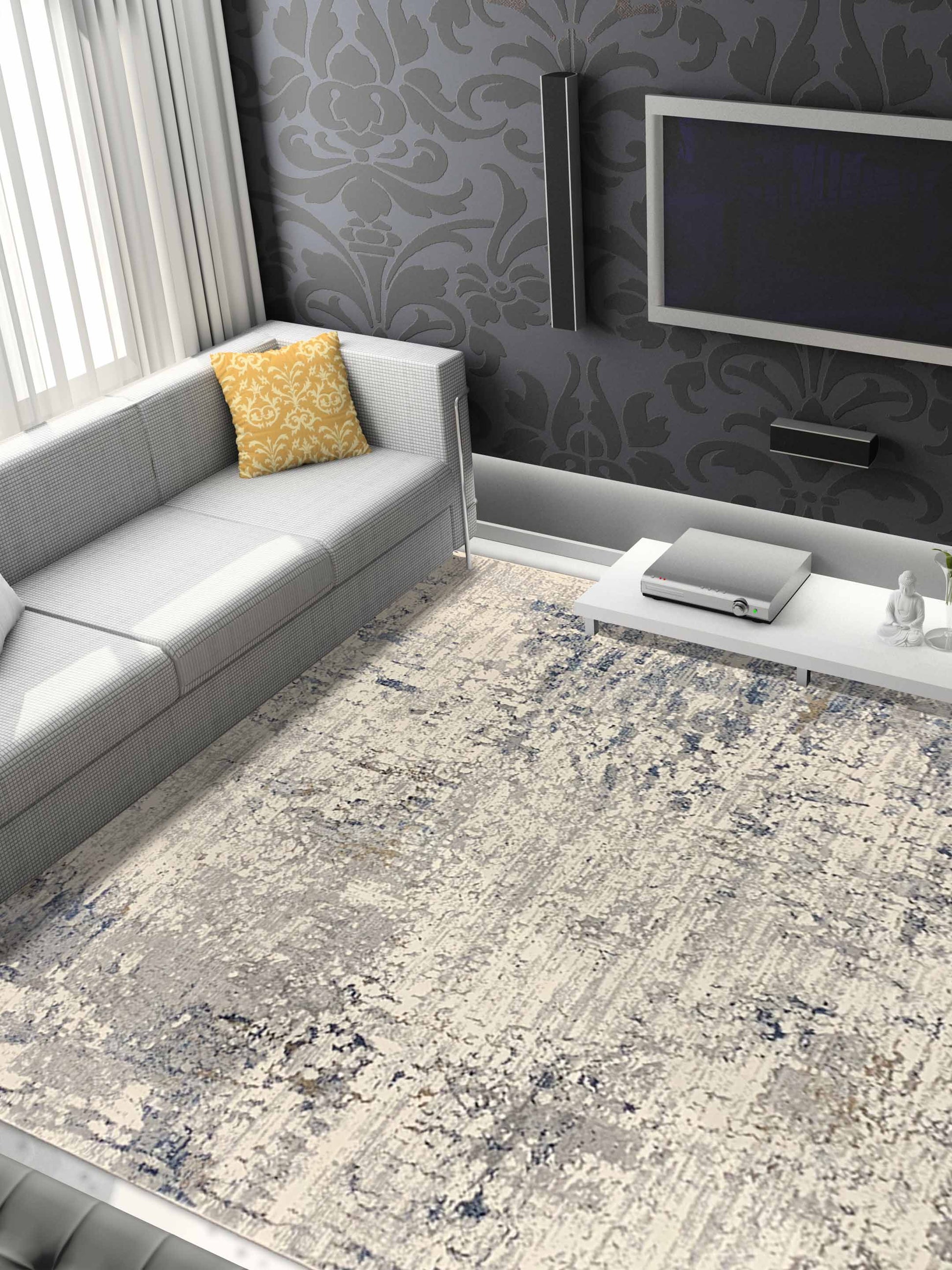 Artisan Louise Cream Transitional Machinemade Rug - Rugs - Artisan - Atlanta Designer Rugs