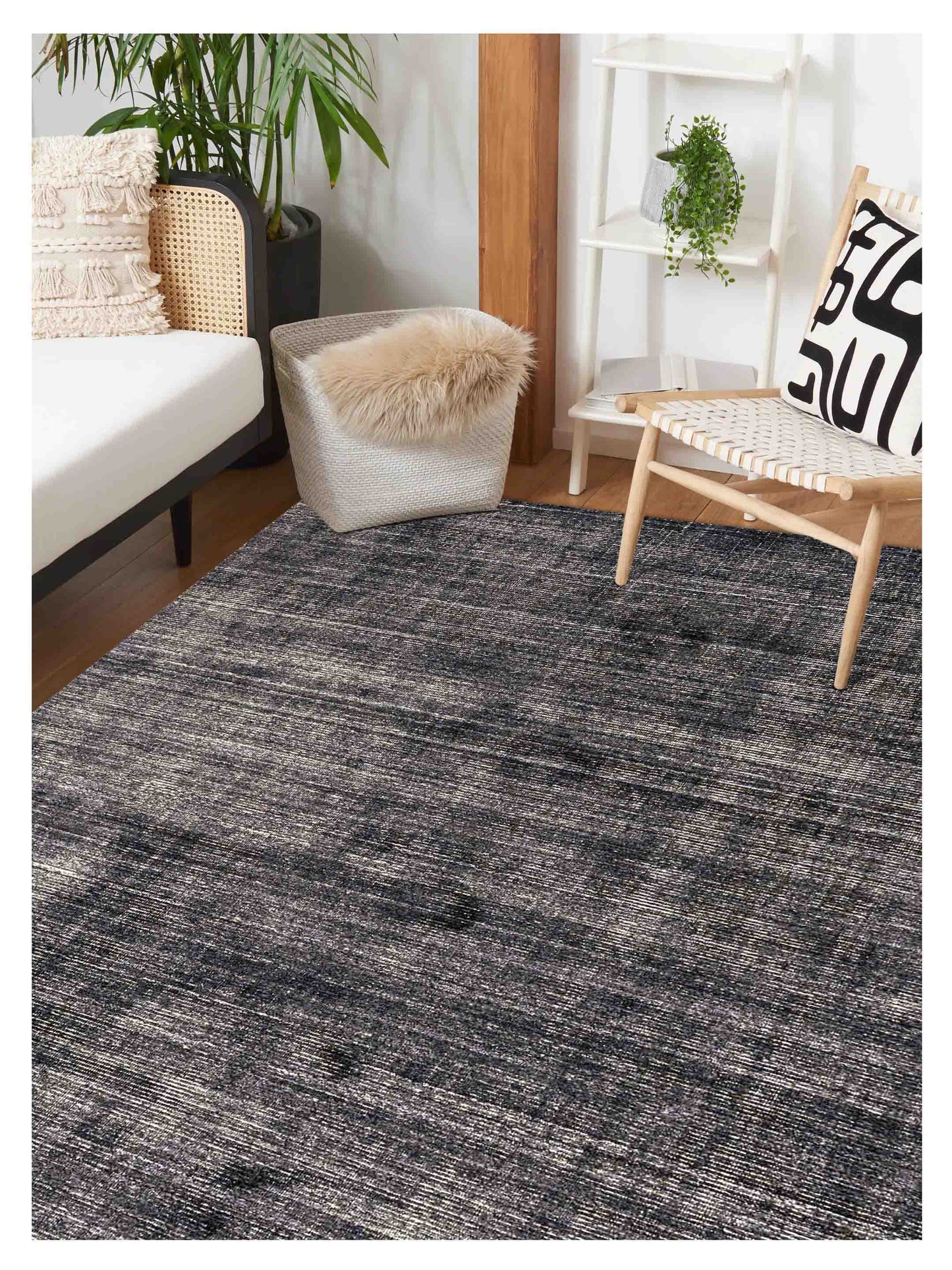 Artisan Mia  Charcoal  Transitional Loom Rug