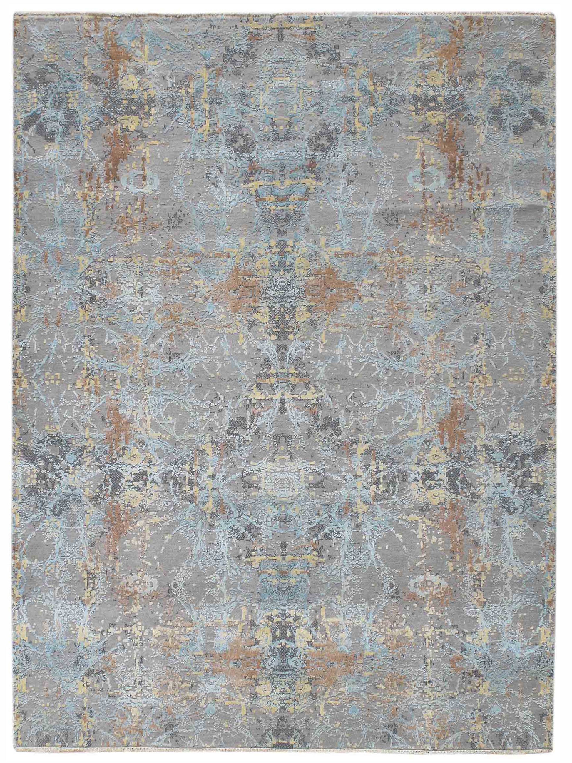 Limited MELBOURNE ME-255 Gentle Rain Transitional Knotted Rug