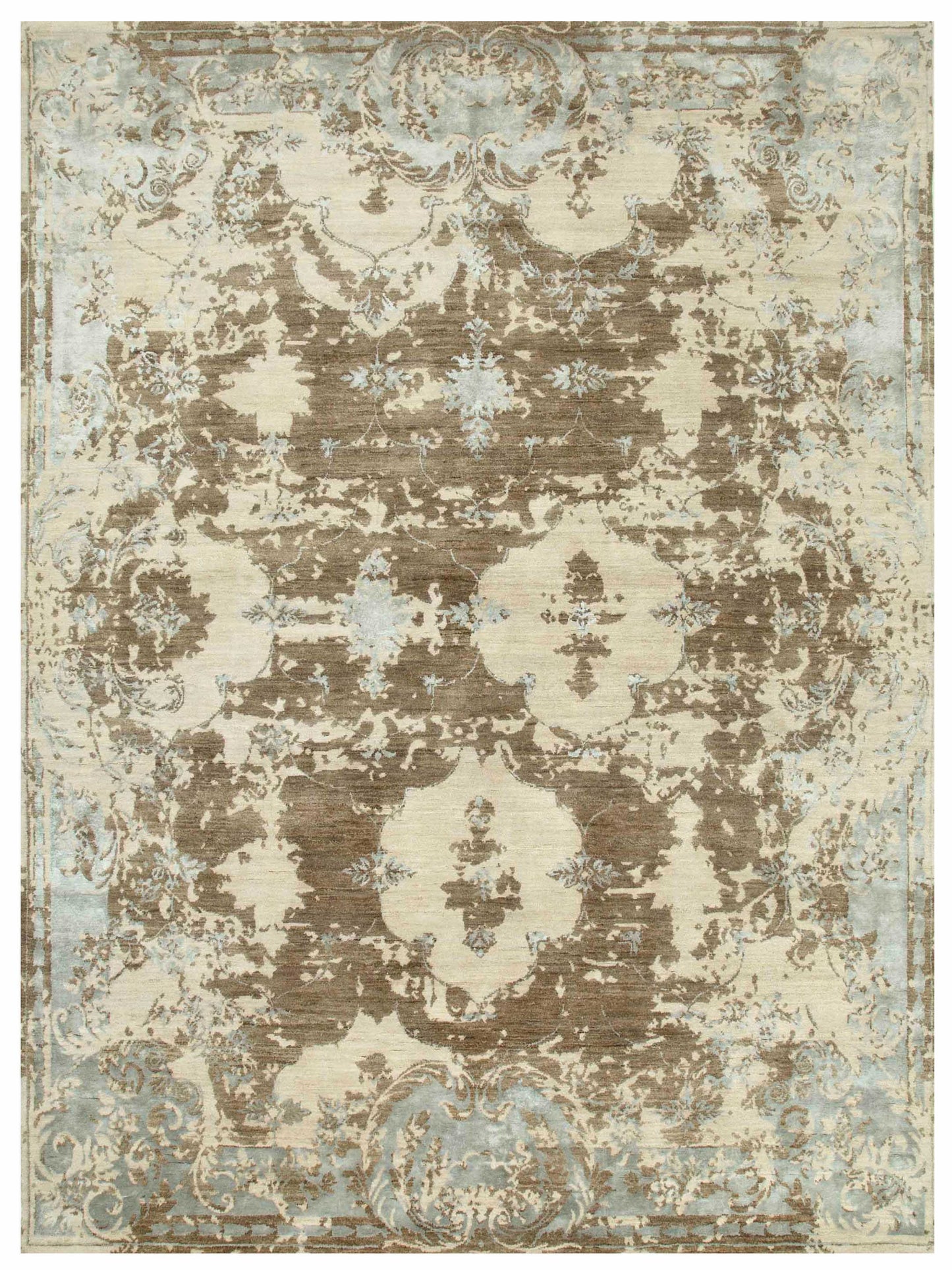 Limited MELBOURNE ME - 259 Tan Transitional Knotted Rug - Rugs - Limited - Atlanta Designer Rugs