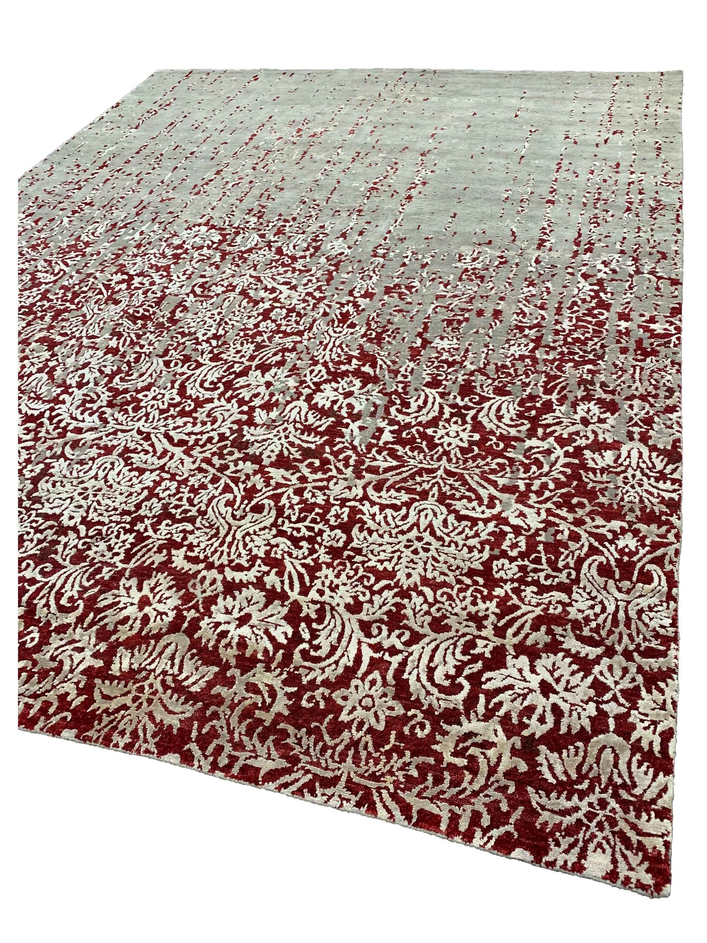 Artisan Toni Grey Red Transitional Knotted Rug - Rugs - Artisan - Atlanta Designer Rugs