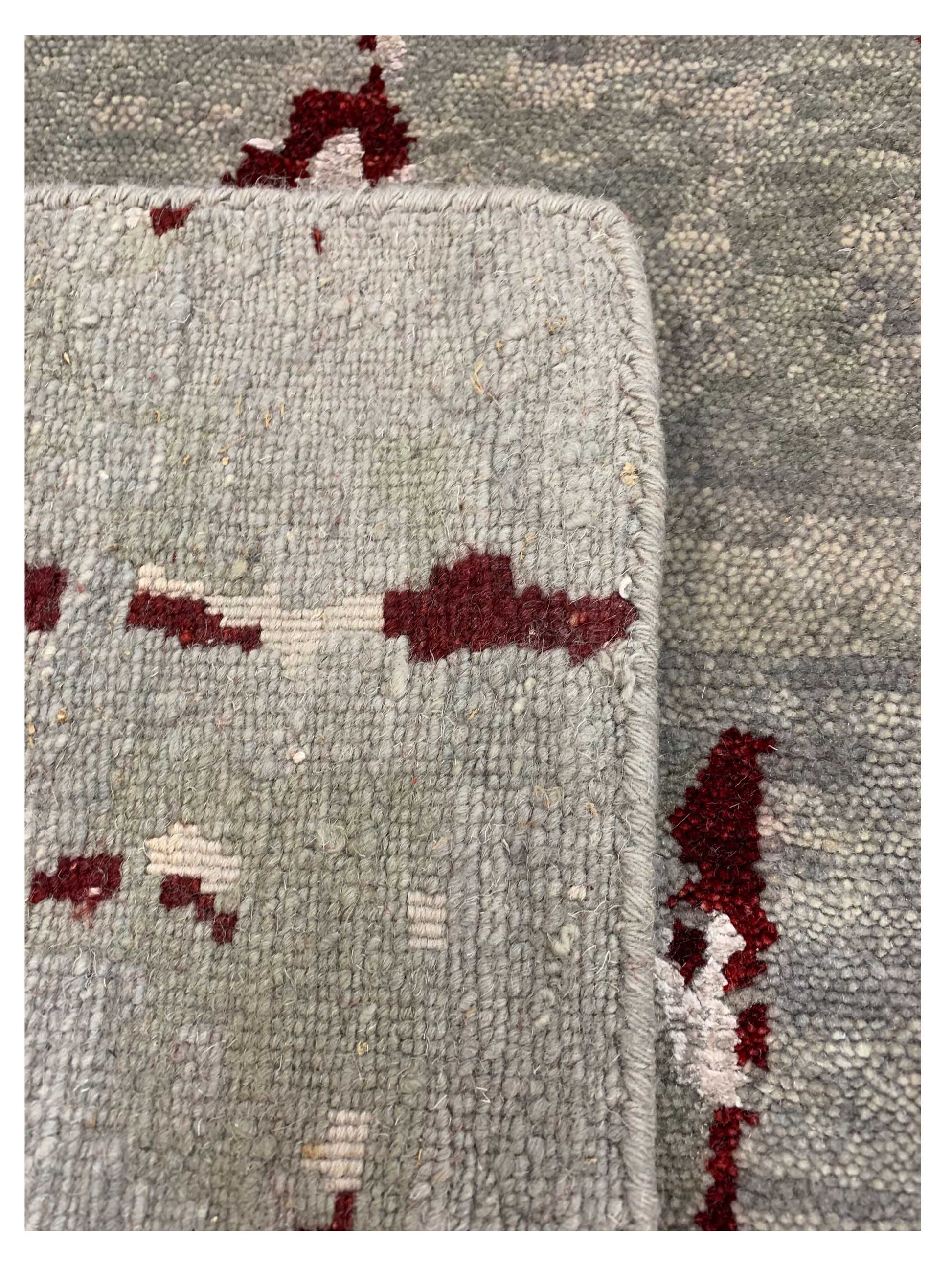 Artisan Toni Grey Red Transitional Knotted Rug - Rugs - Artisan - Atlanta Designer Rugs