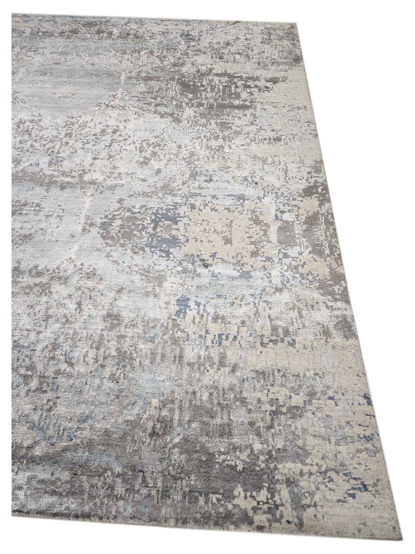 Artisan Mary Blue Contemporary Knotted Rug - Rugs - Artisan - Atlanta Designer Rugs