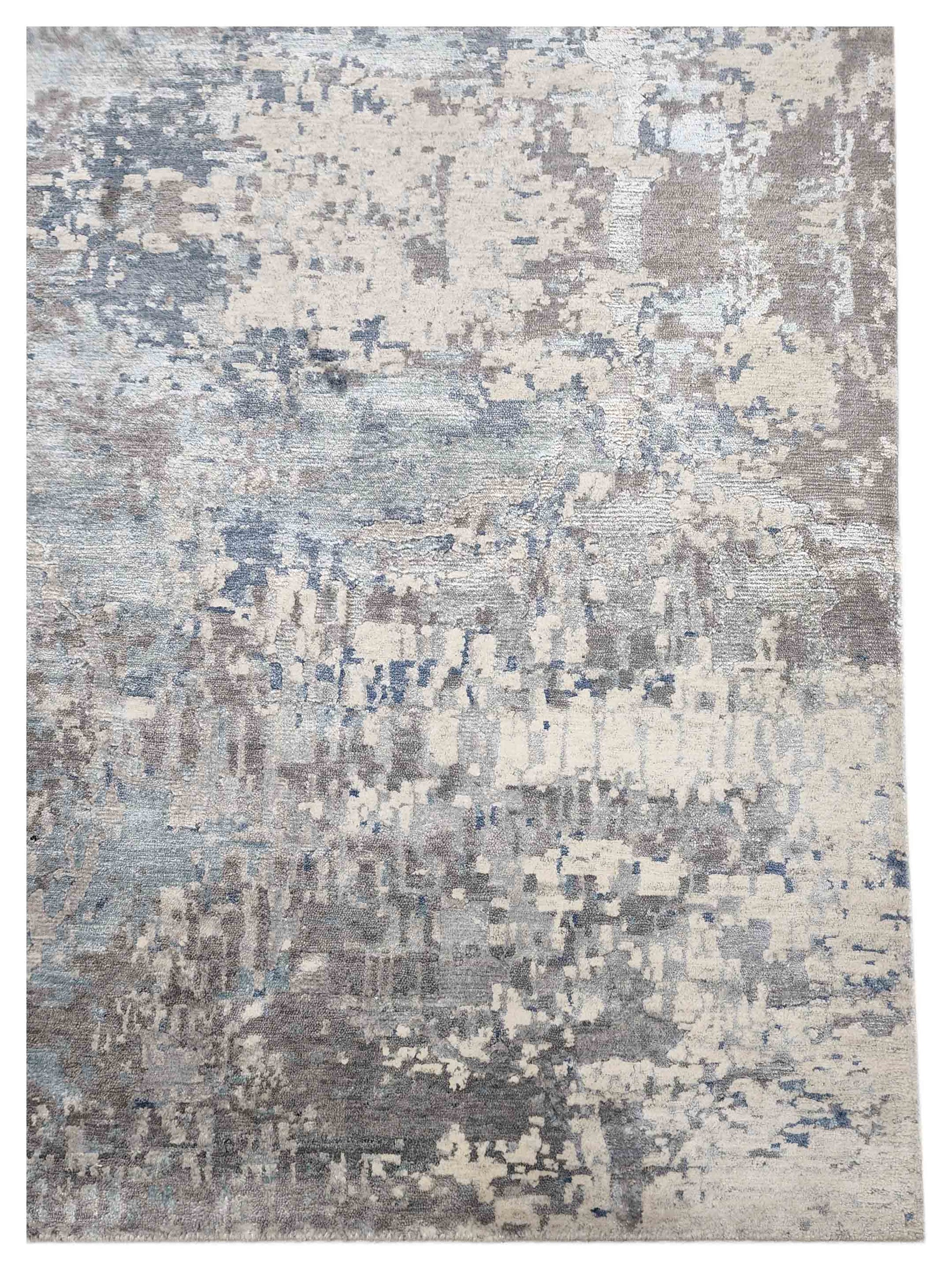 Artisan Mary Blue Contemporary Knotted Rug - Rugs - Artisan - Atlanta Designer Rugs