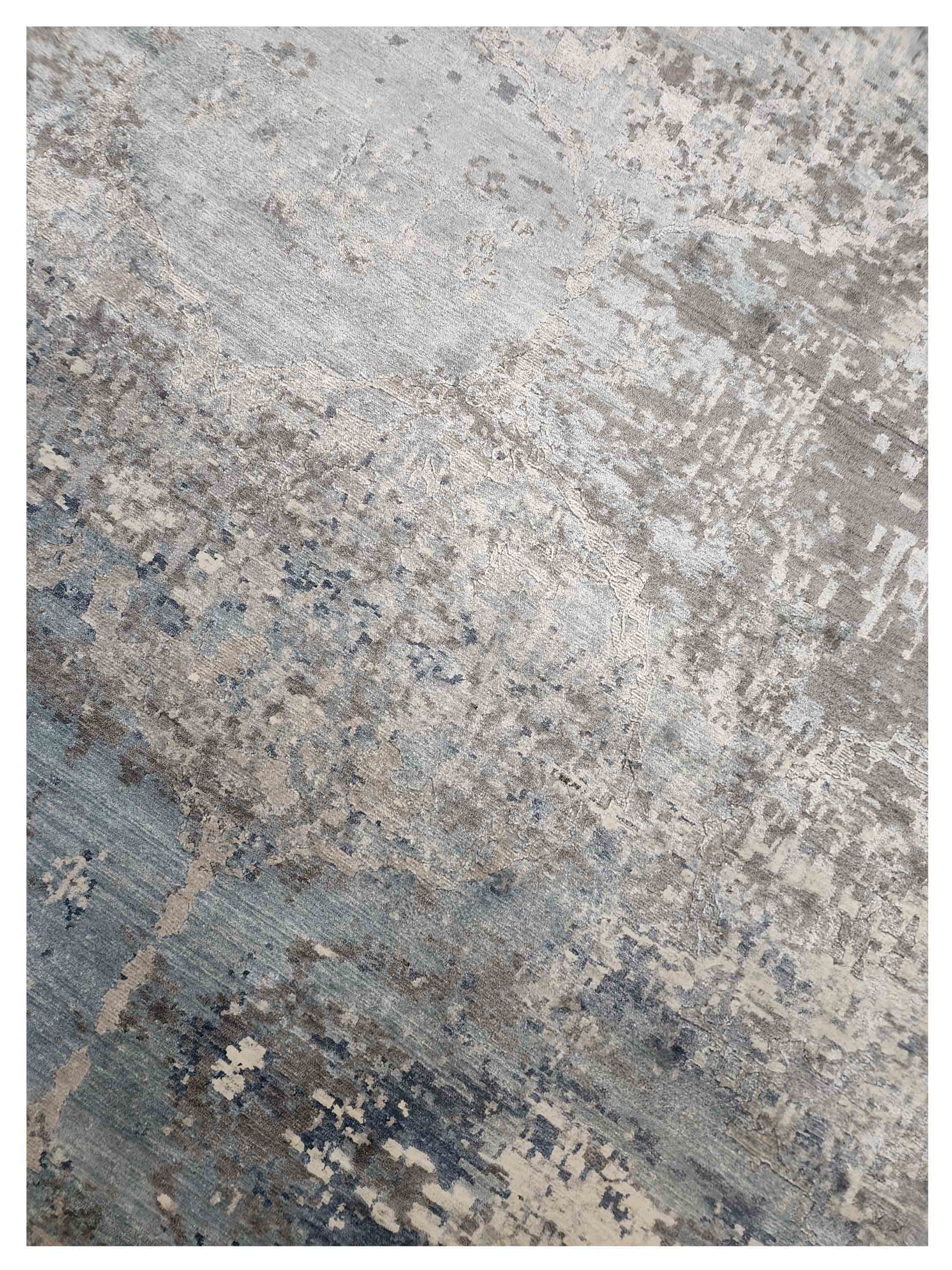 Artisan Mary Blue Contemporary Knotted Rug - Rugs - Artisan - Atlanta Designer Rugs